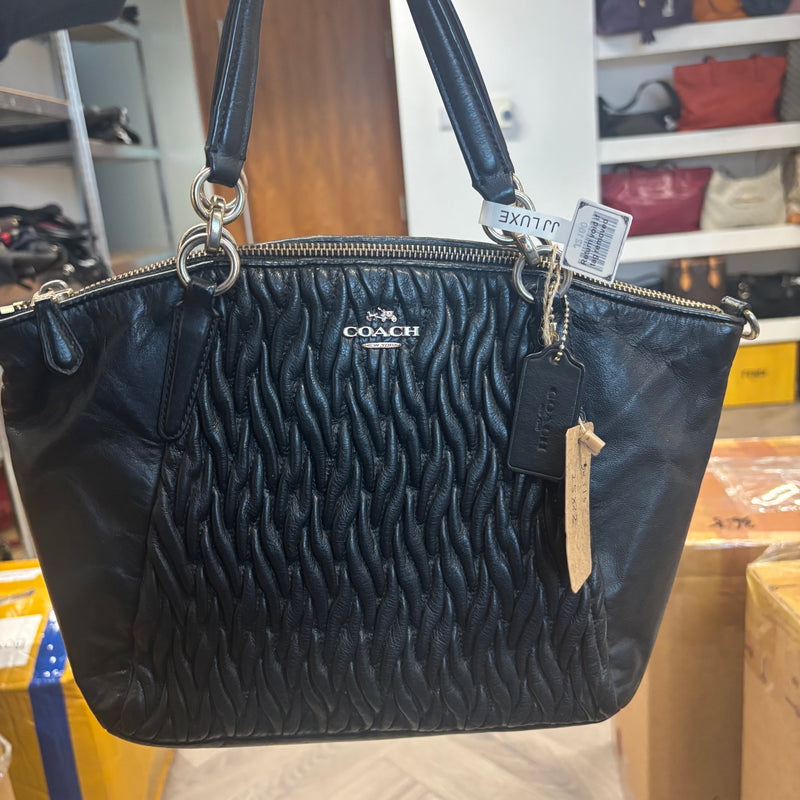J2160 Shoulder bag Coach black leather