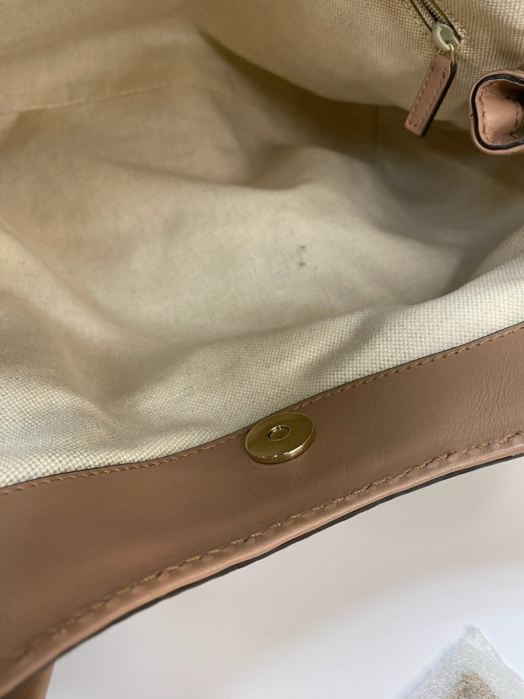 J2879 Gucci Top Handle Bag Diamante Canvas Sukeyy Tote | Pre-Owned Brown Canvas/Diamante
