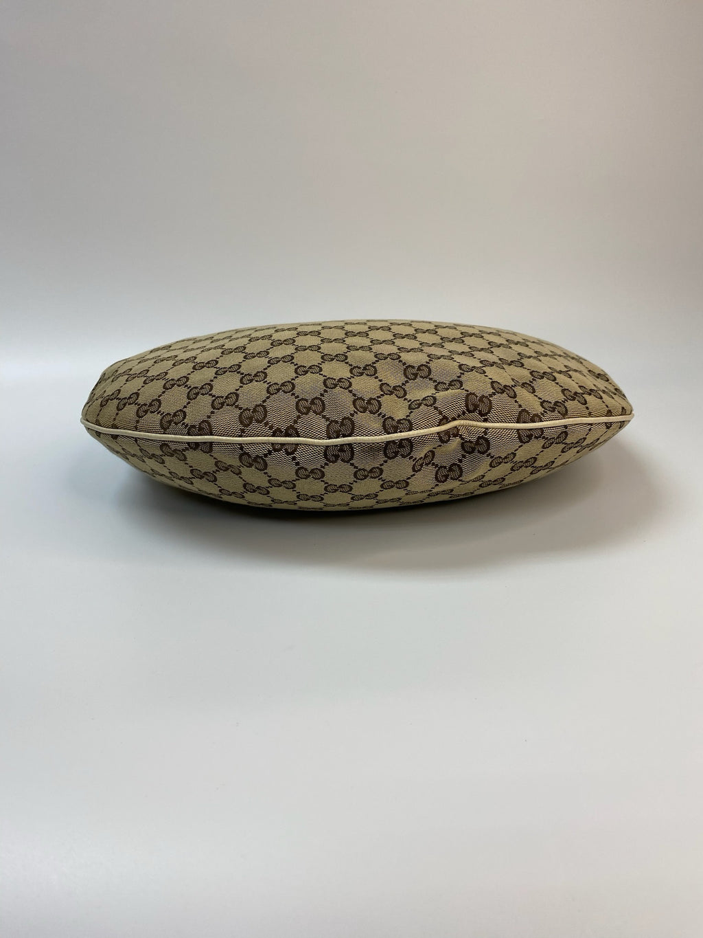 J2877 Gucci Shoulder Bag Monogram Large Crossiant Hobo Bag | Pre-Owned Brown Canvas/Monogram