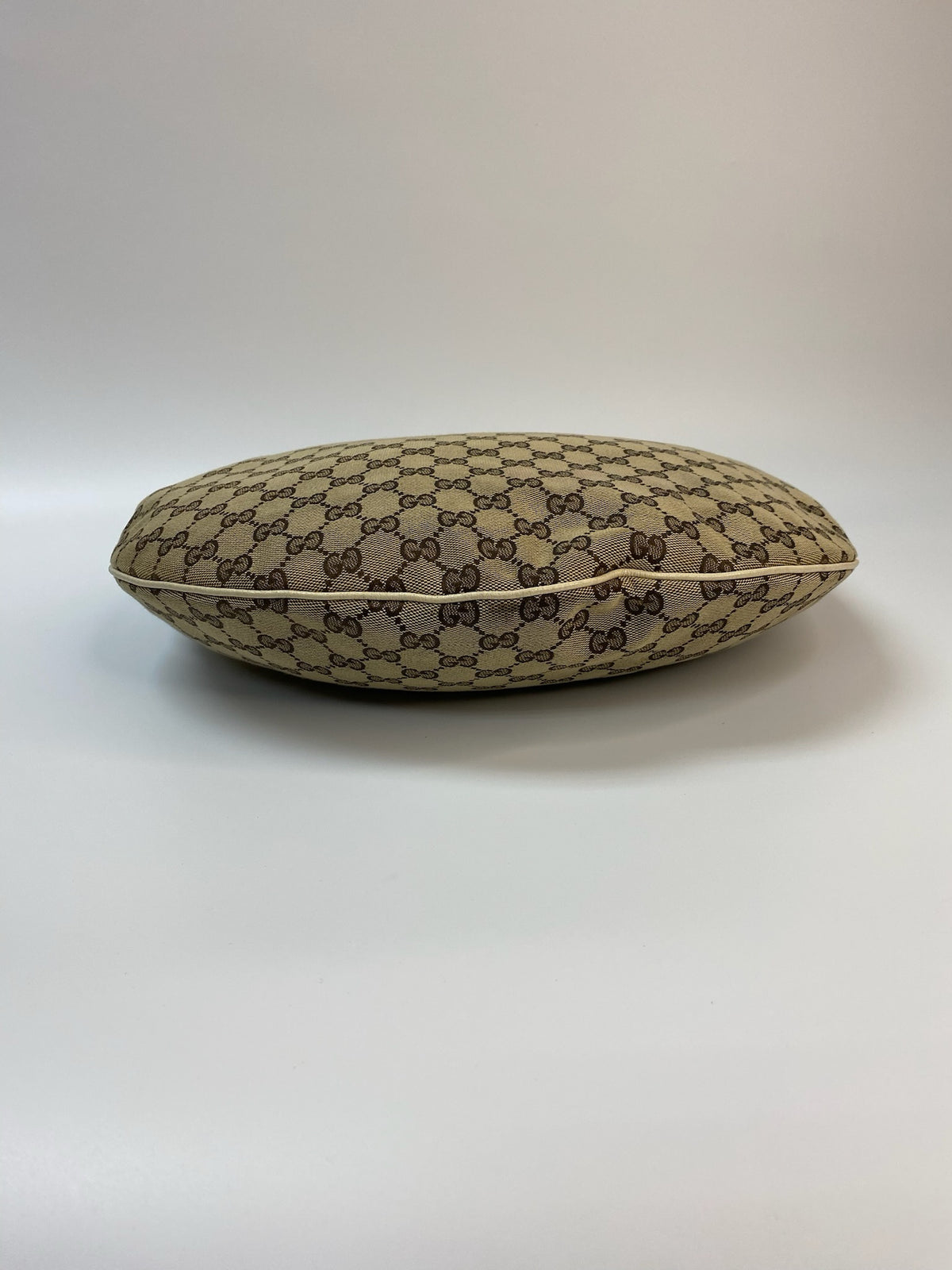 J2877 Gucci Shoulder Bag Monogram Large Crossiant Hobo Bag | Pre-Owned Brown Canvas/Monogram