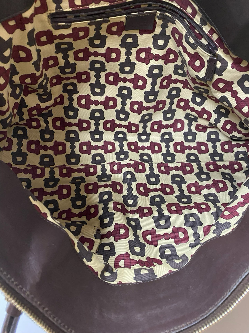 J2884 Gucci Tote Bag Brown Guccissima leather D Ring Tote | Pre-Owned rown Leather/Guccissima