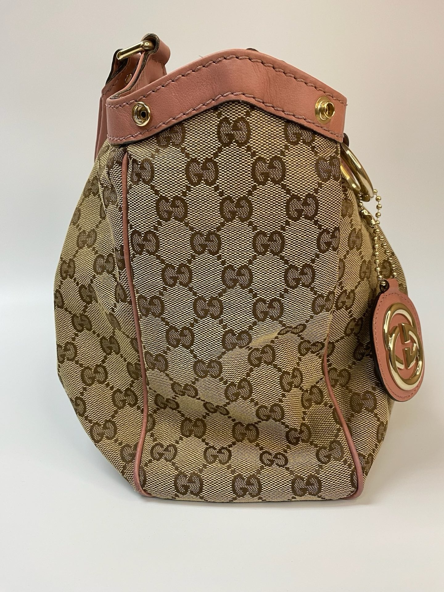 J2868 Gucci Shoulder Bag Monogram Sukey Hobo Shoulder bag | Pre-Owned Brown Canvas/Monogram