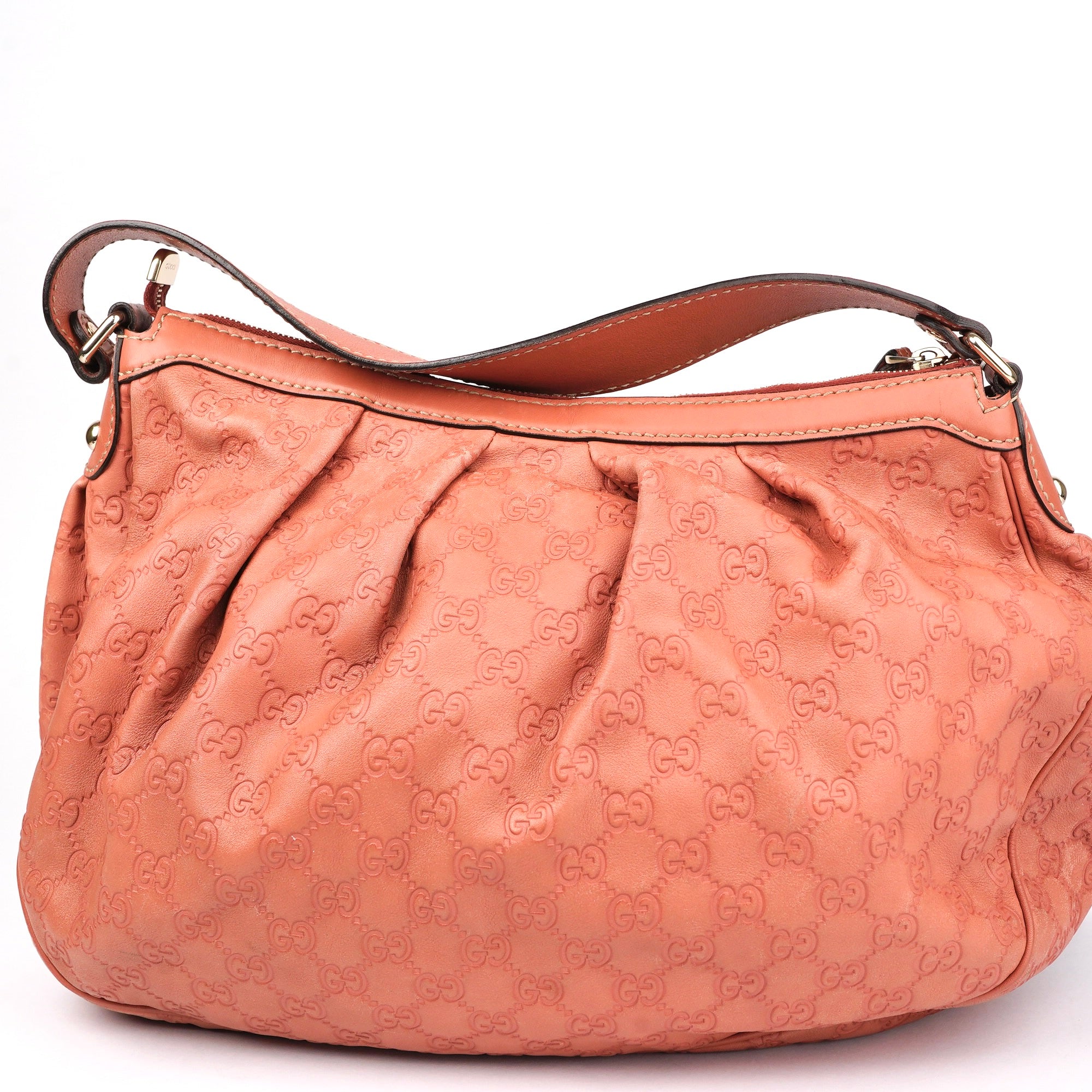 J1432 GUCCI Guccissima Sukey Hobo Rose Bag- Pre Owned