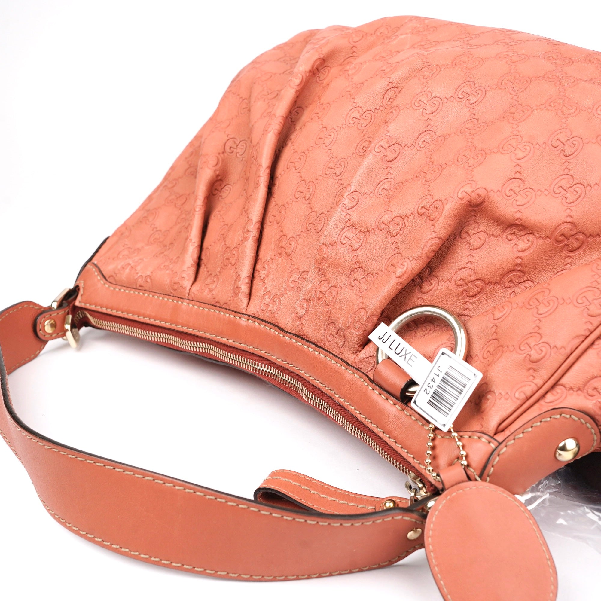 J1432 GUCCI Guccissima Sukey Hobo Rose Bag- Pre Owned