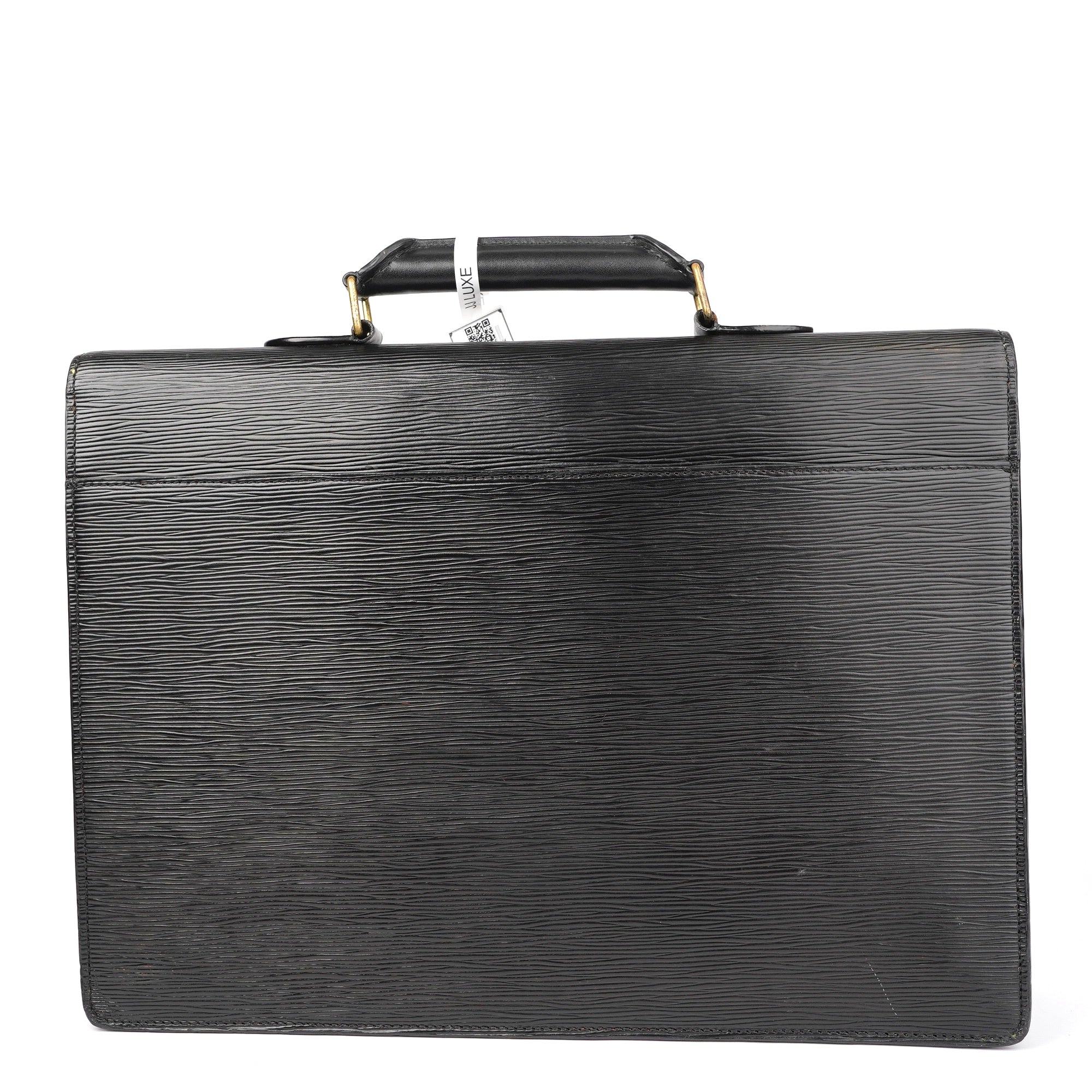 J1439 Louis Vuitton Black Epi Leather Document Case- Pre Owned