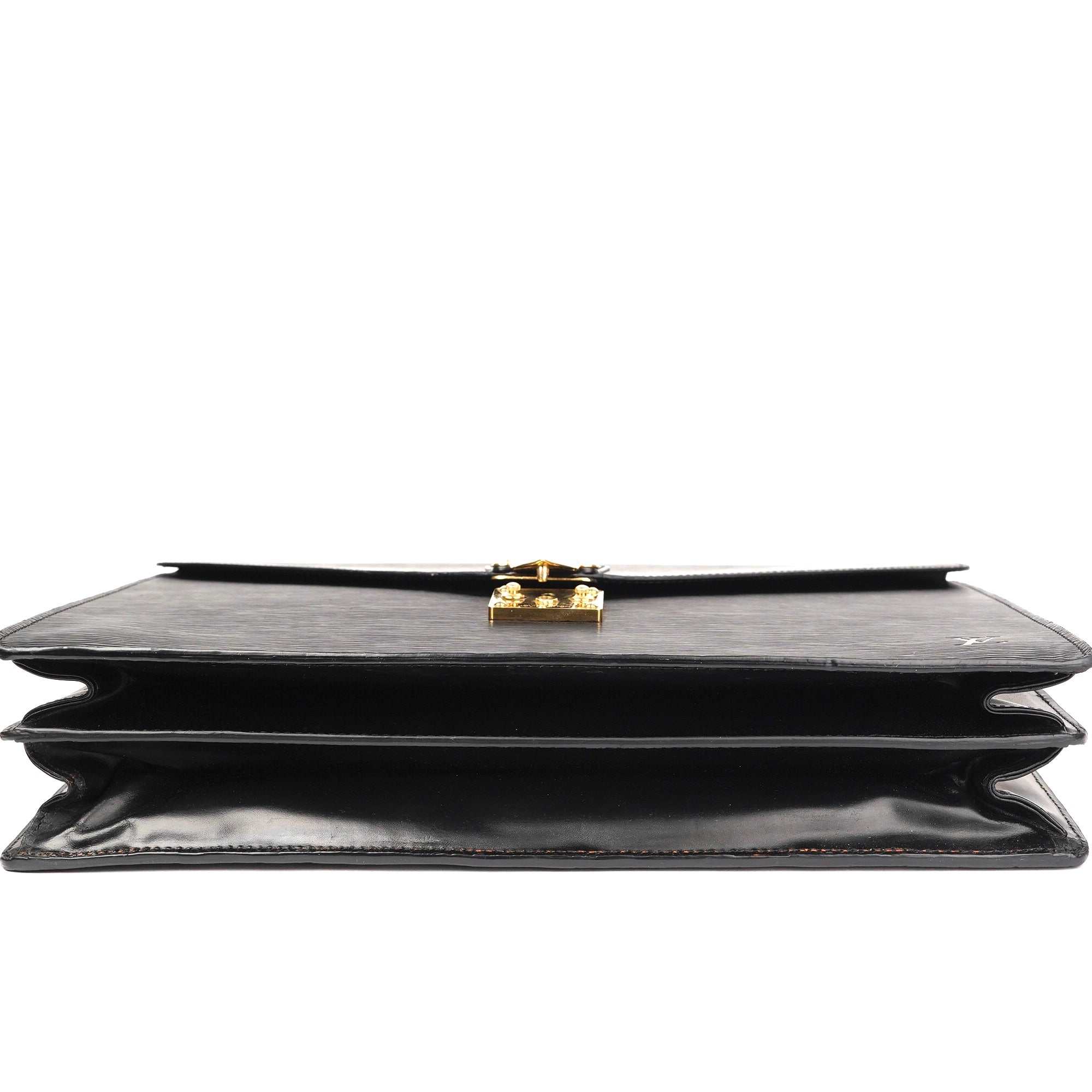 J1439 Louis Vuitton Black Epi Leather Document Case- Pre Owned