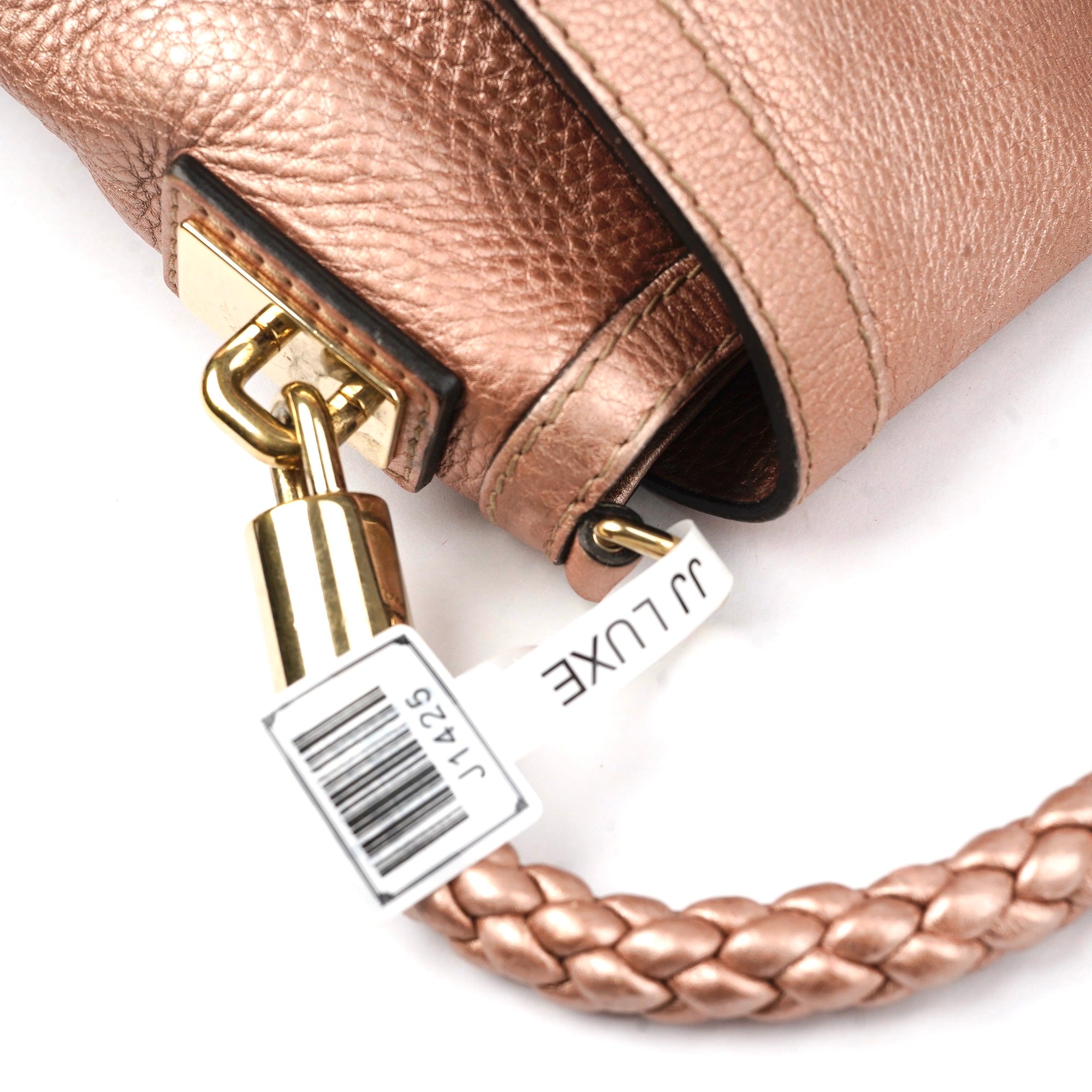 J1425 Gucci Pink Leather Handbag Shoulder Bag- Pre Owned