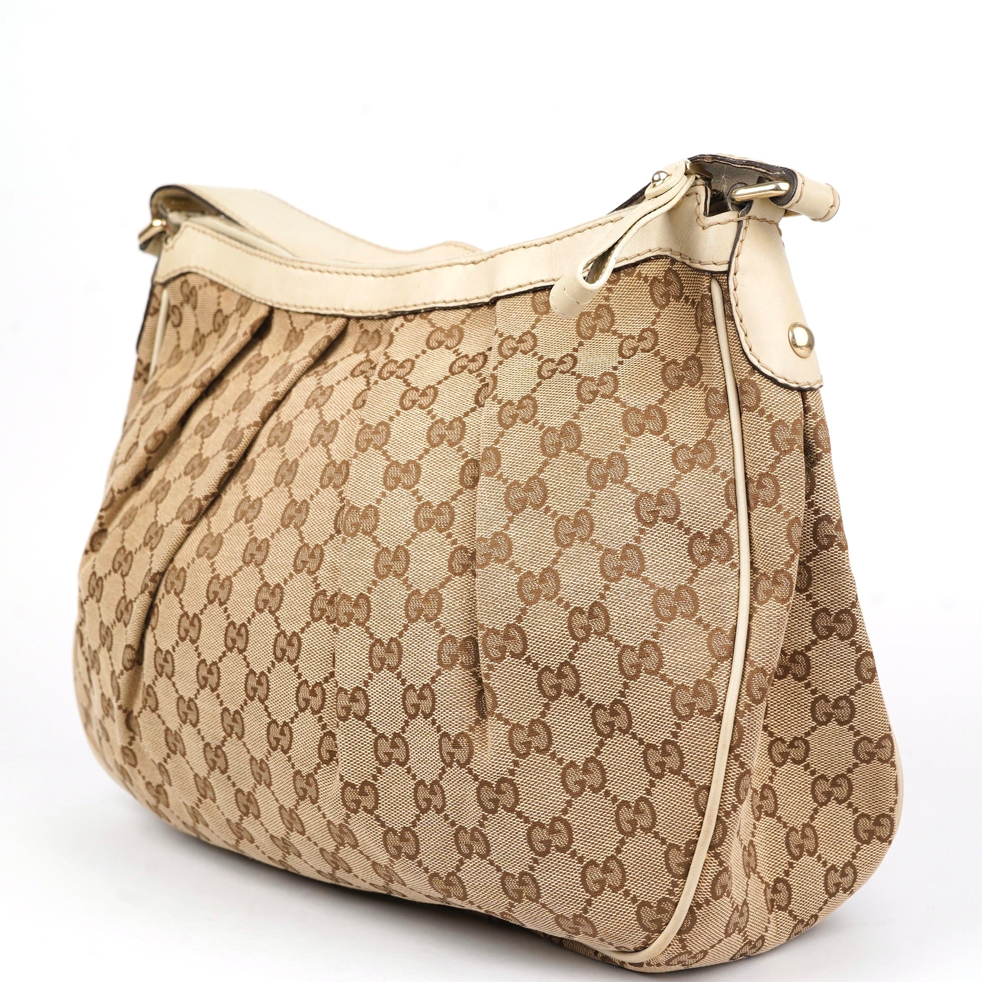 J1431 Gucci GG Canvas Sukey Shoulder Bag- Pre Owned