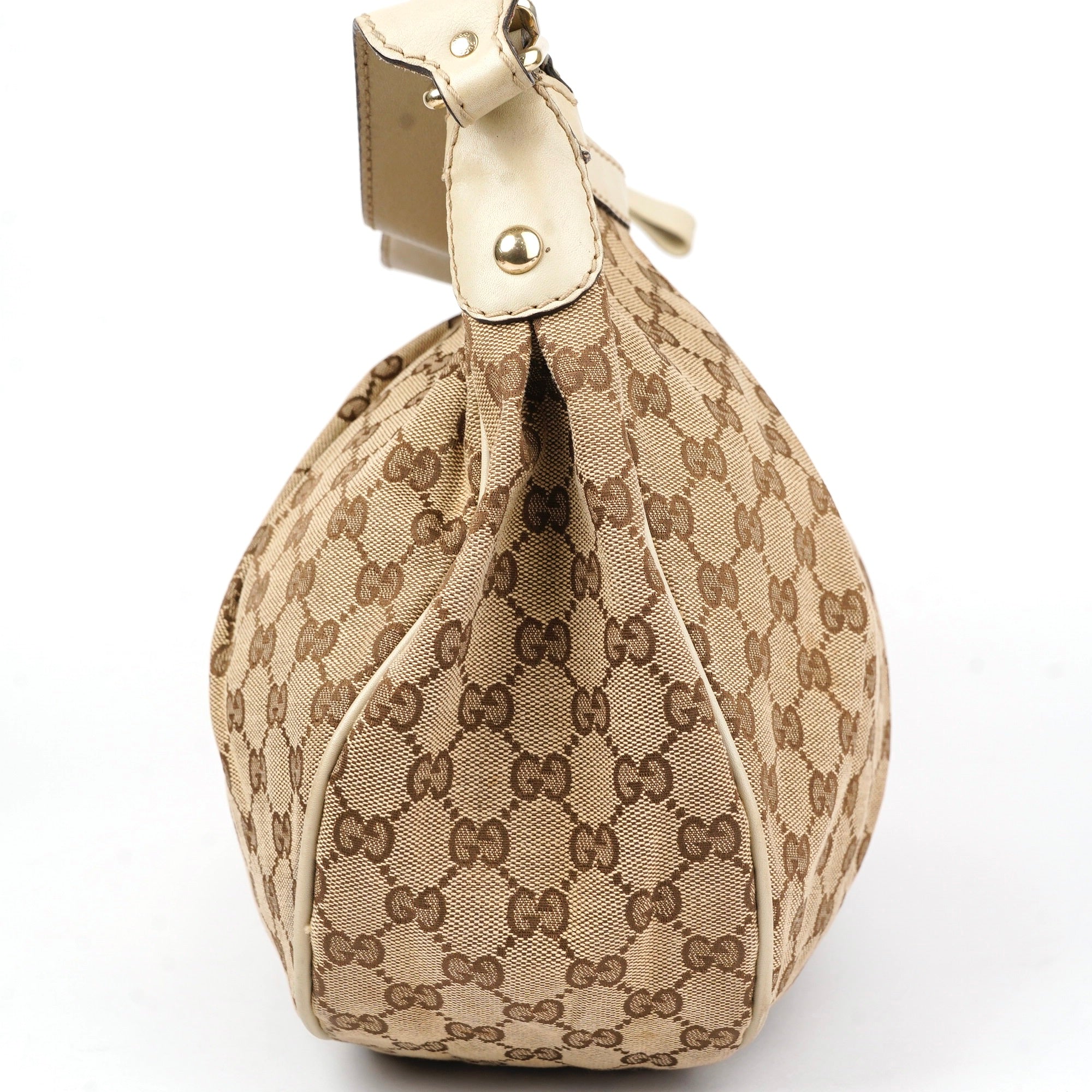 J1431 Gucci GG Canvas Sukey Shoulder Bag- Pre Owned
