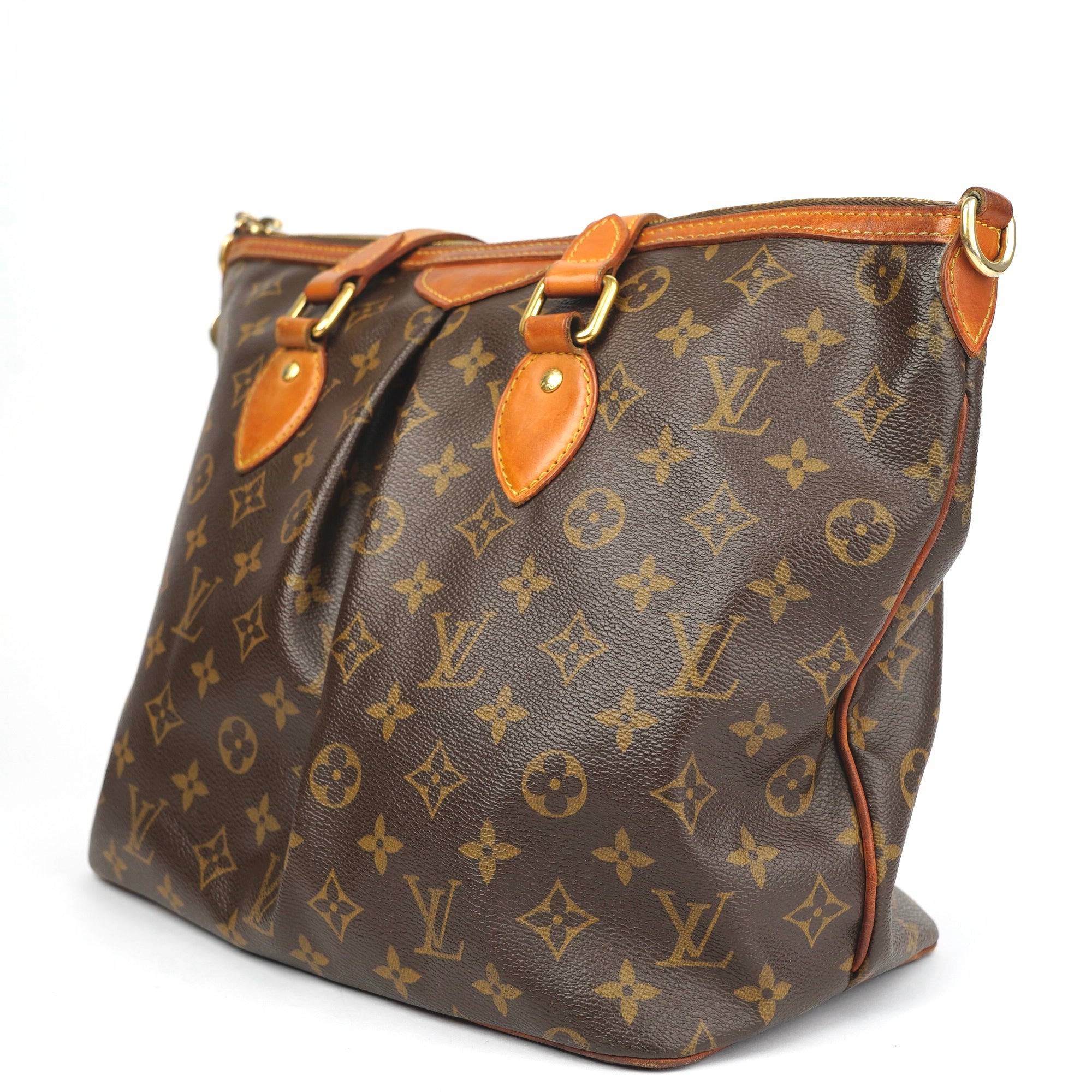 J1410 Louis Vuitton Palermo Handbag Monogram Canvas PM- Pre Owned