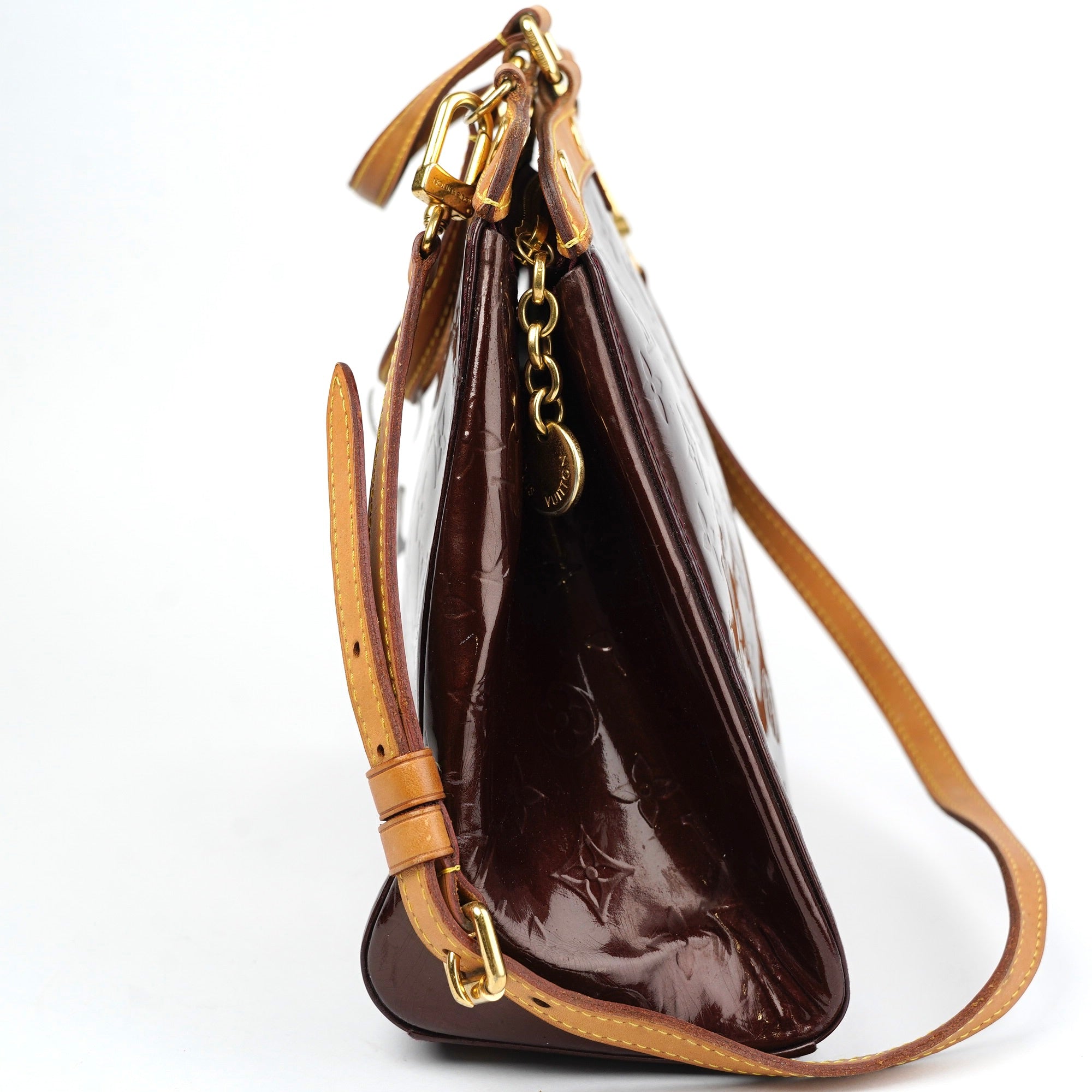 J1407 Louis Vuitton Brea Handbag Monogram Vernis - Pre Owned