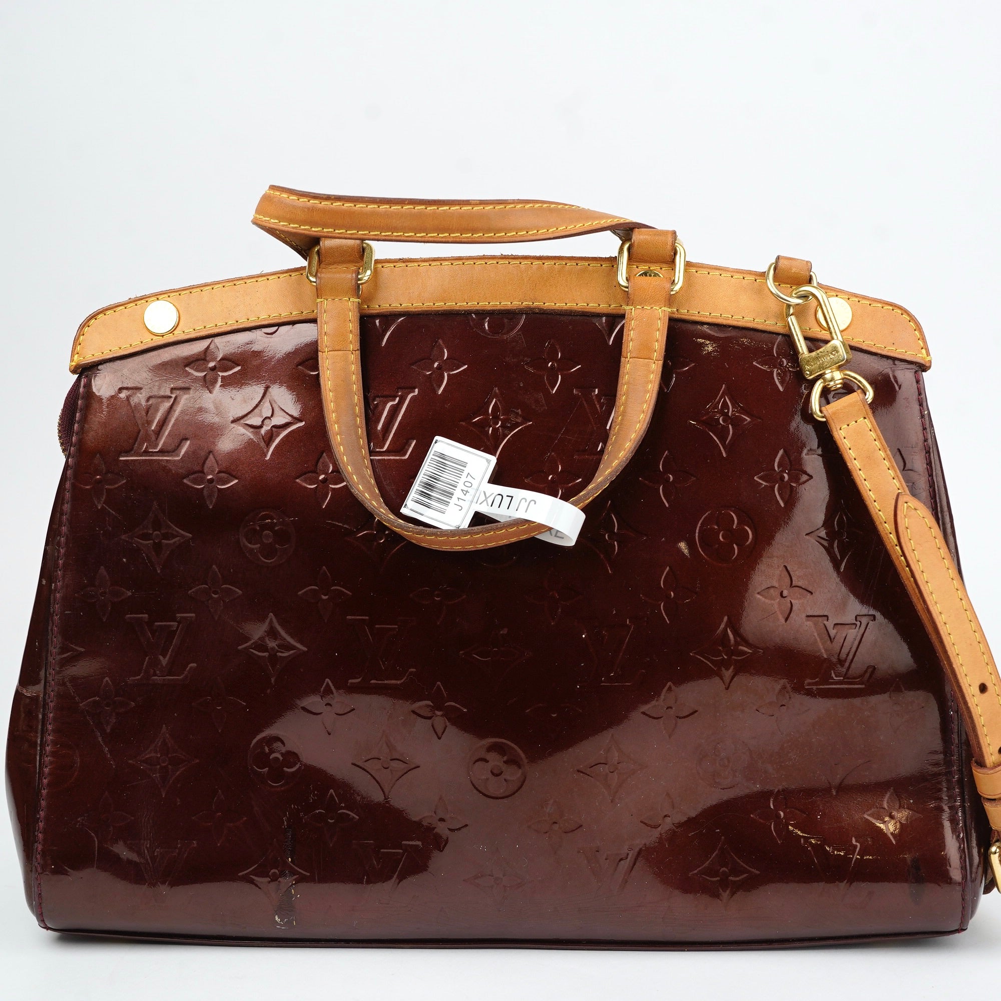 J1407 Louis Vuitton Brea Handbag Monogram Vernis - Pre Owned