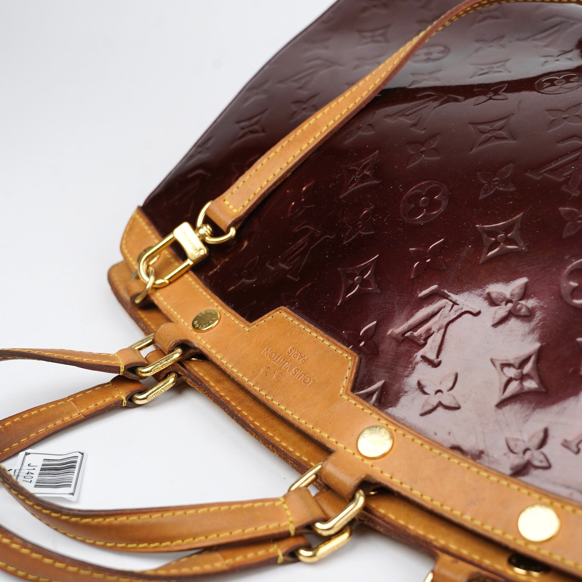 J1407 Louis Vuitton Brea Handbag Monogram Vernis - Pre Owned