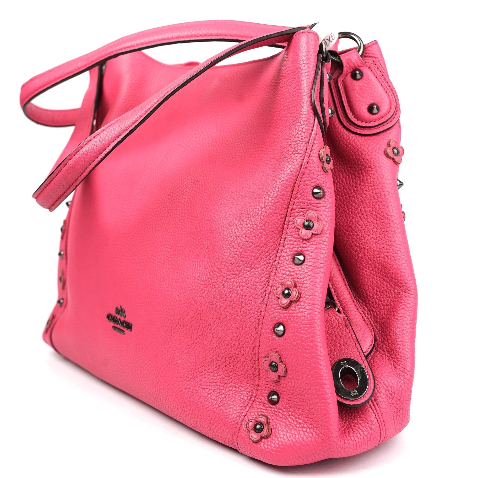 J1405 Coach Edie 31 shoulder bag-hot pink- Pre Owned