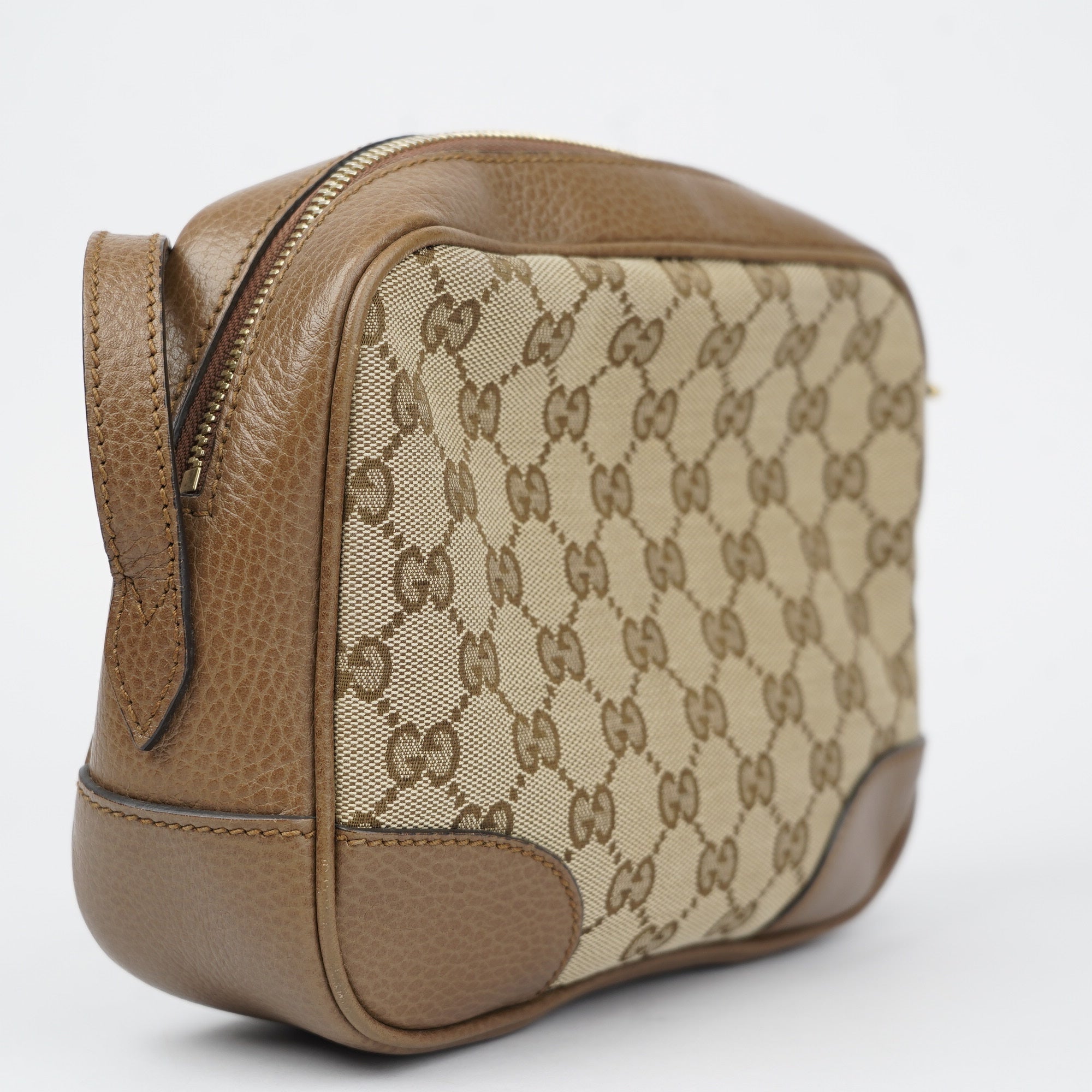 J1394 Gucci Bree Original GG Canvas Mini Messenger Bag- Pre Owned