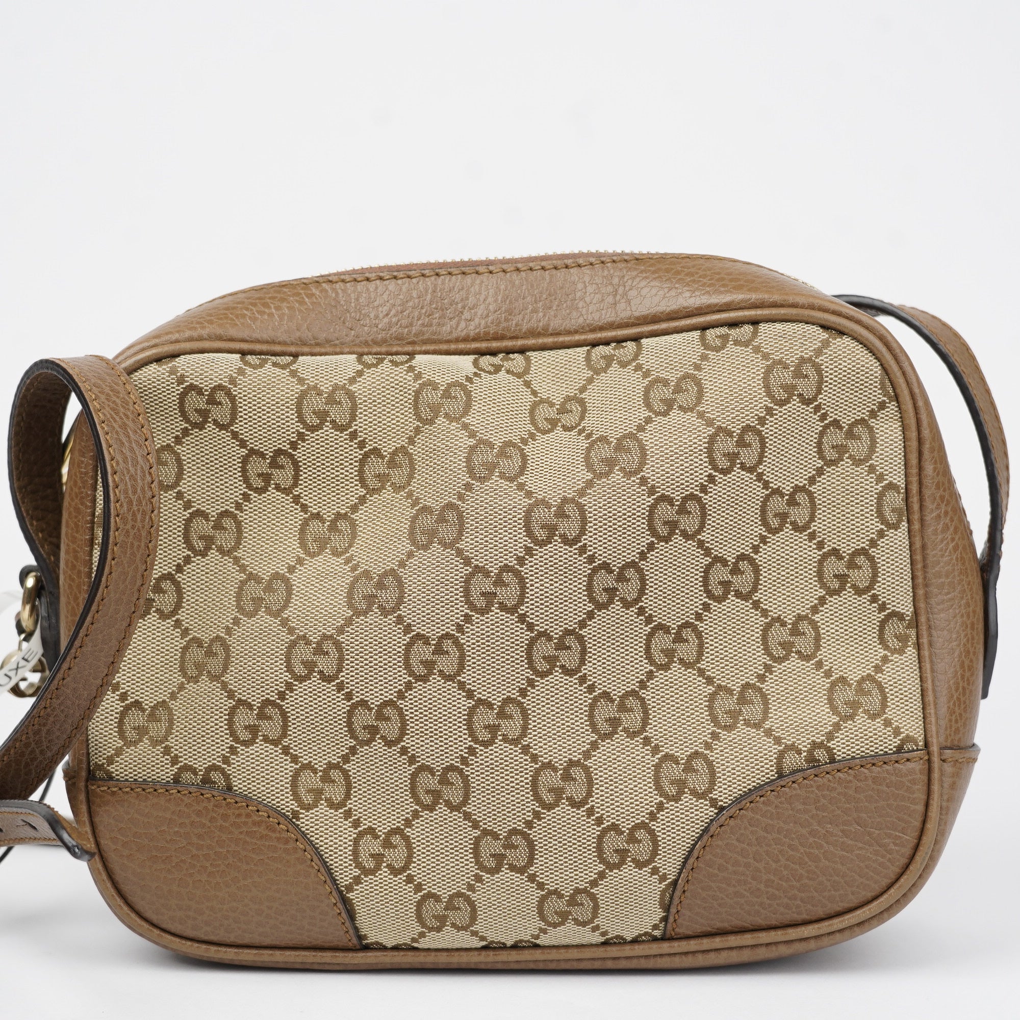 J1394 Gucci Bree Original GG Canvas Mini Messenger Bag- Pre Owned