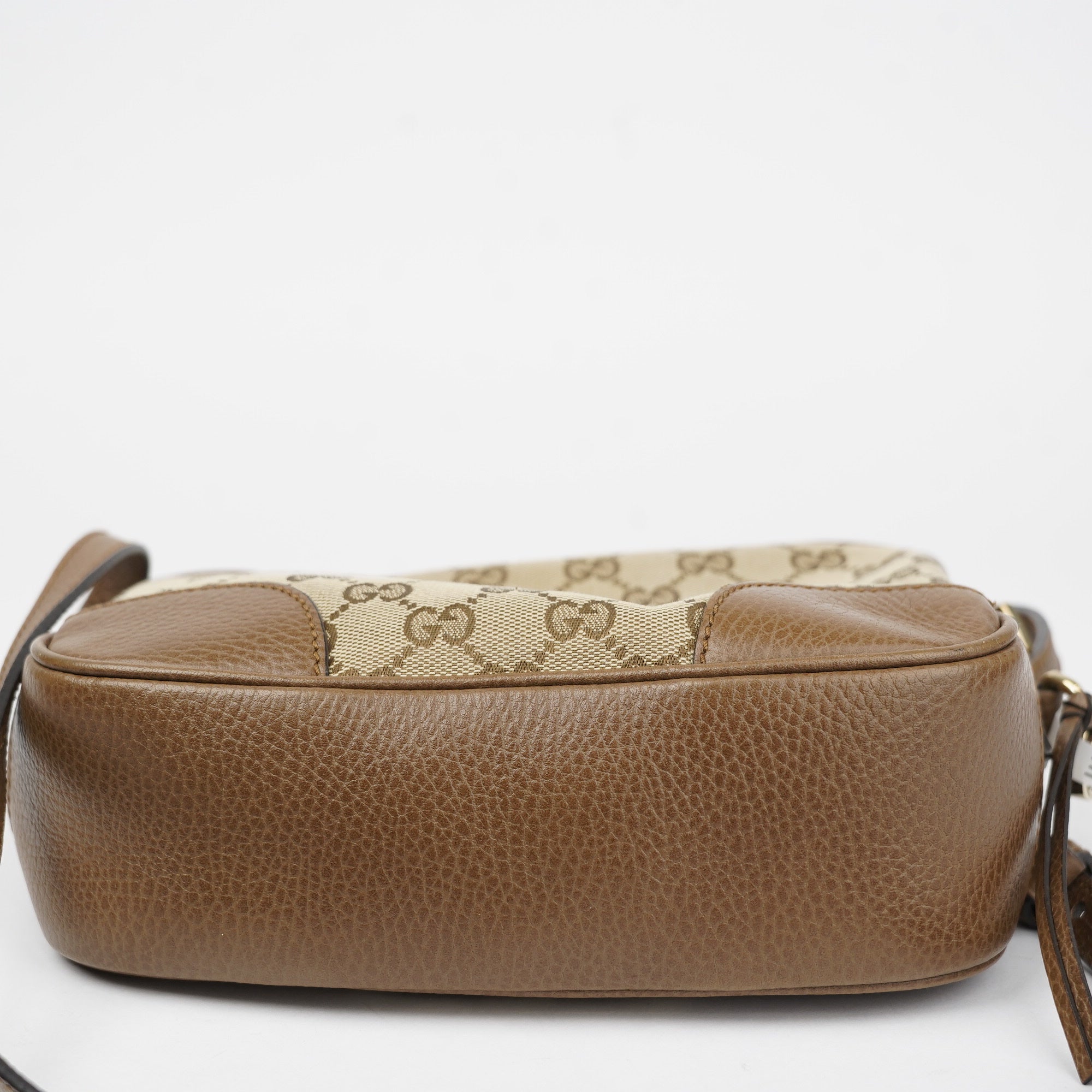 J1394 Gucci Bree Original GG Canvas Mini Messenger Bag- Pre Owned