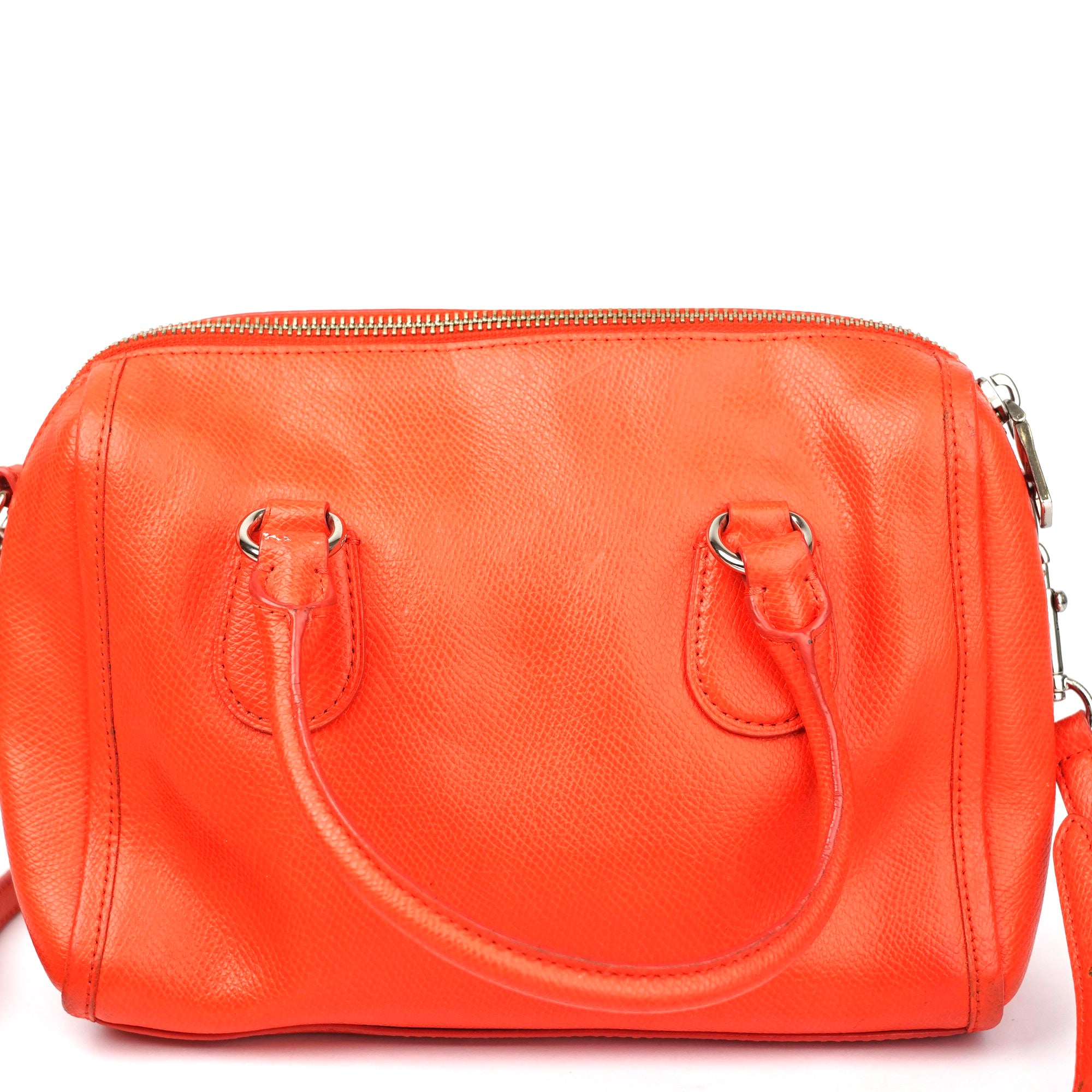 J1396 COACH Crossgrain Leather Mini Benette Satchel- Pre Owned