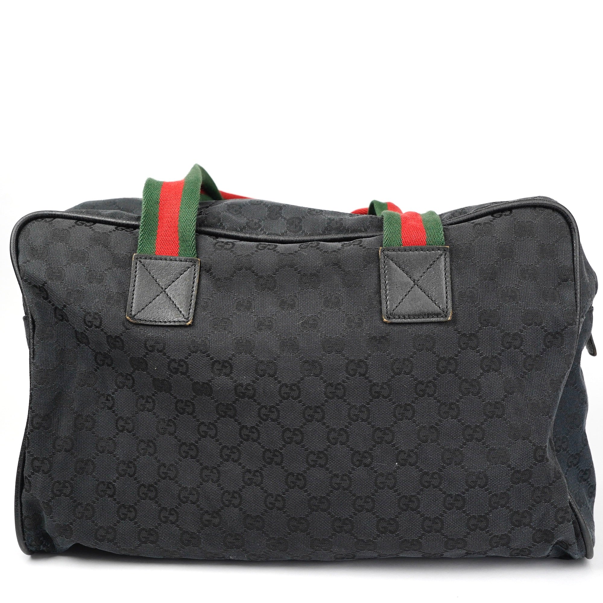 J1393 Gucci Web Carry On Duffle Bag- Pre Owned