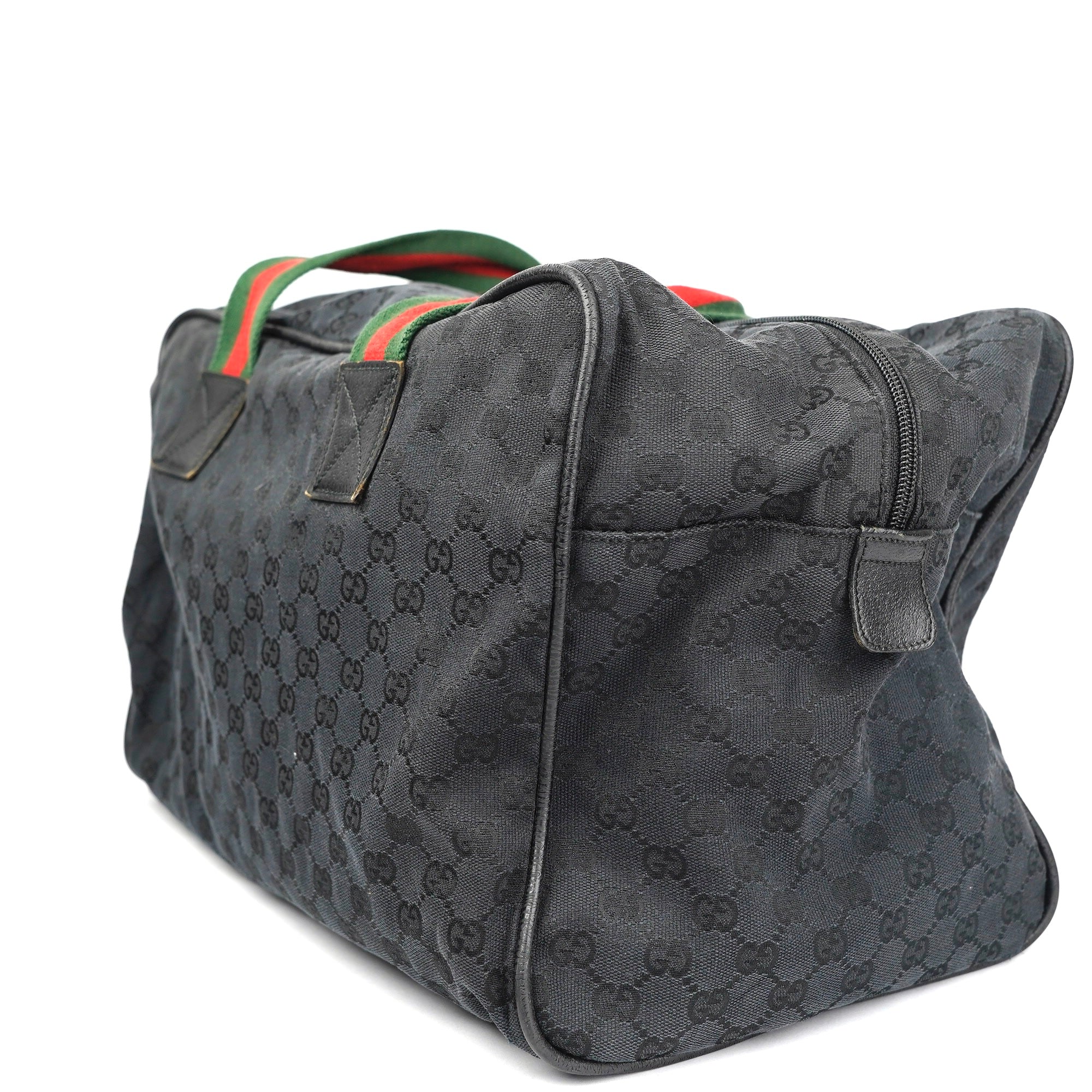 J1393 Gucci Web Carry On Duffle Bag- Pre Owned
