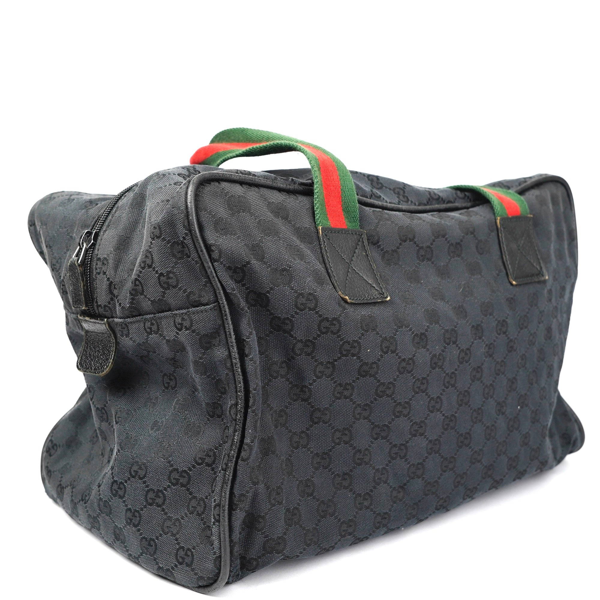 J1393 Gucci Web Carry On Duffle Bag- Pre Owned