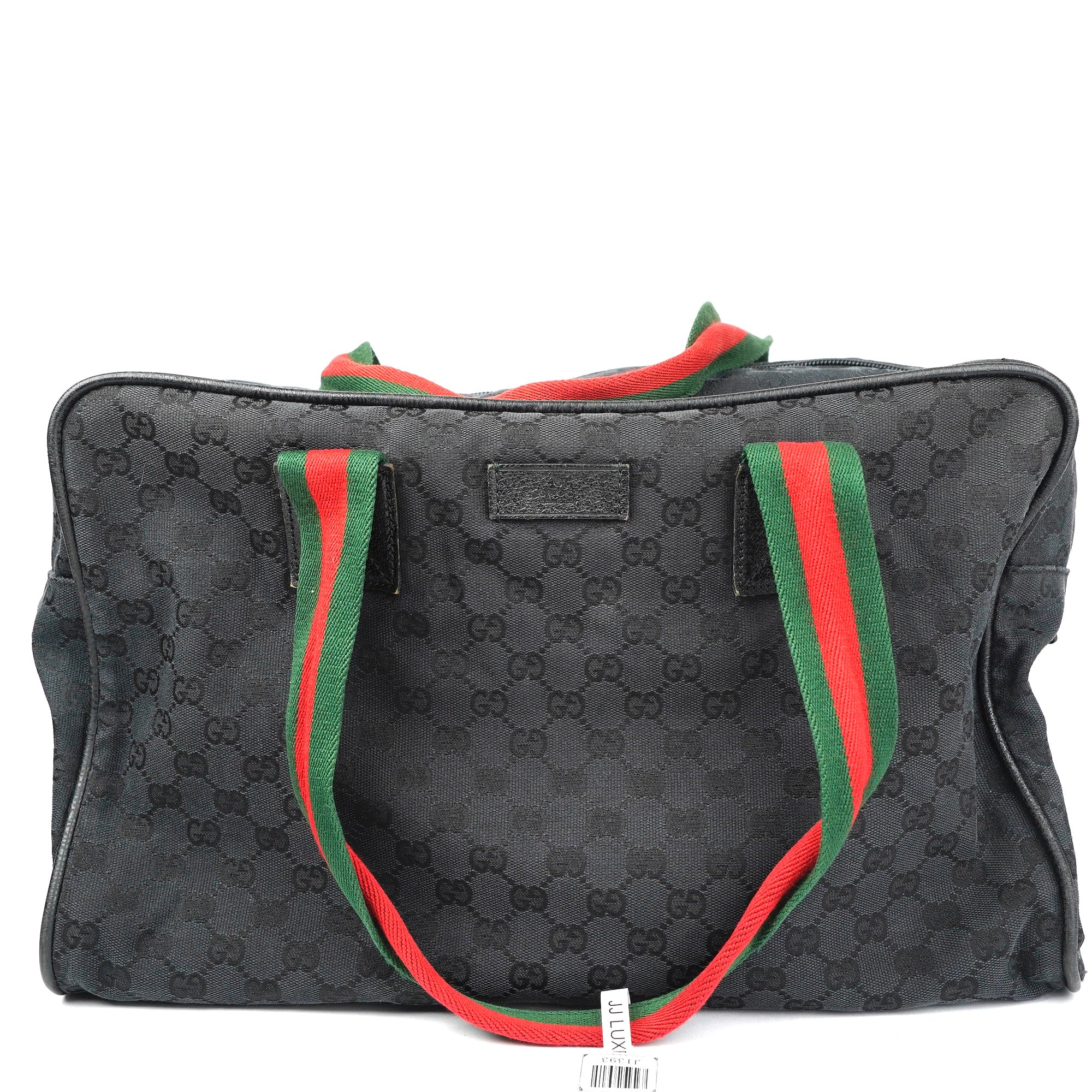 J1393 Gucci Web Carry On Duffle Bag- Pre Owned