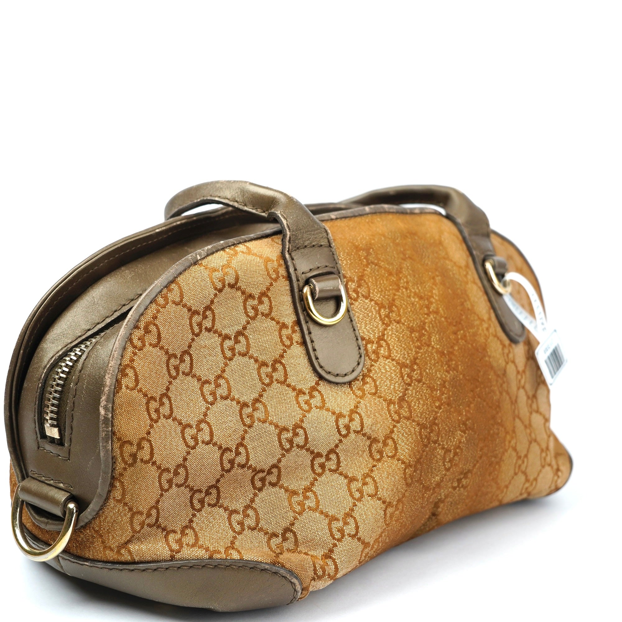 J1398 Gucci GG Lurex Heart Bit Satchel- Pre Owned