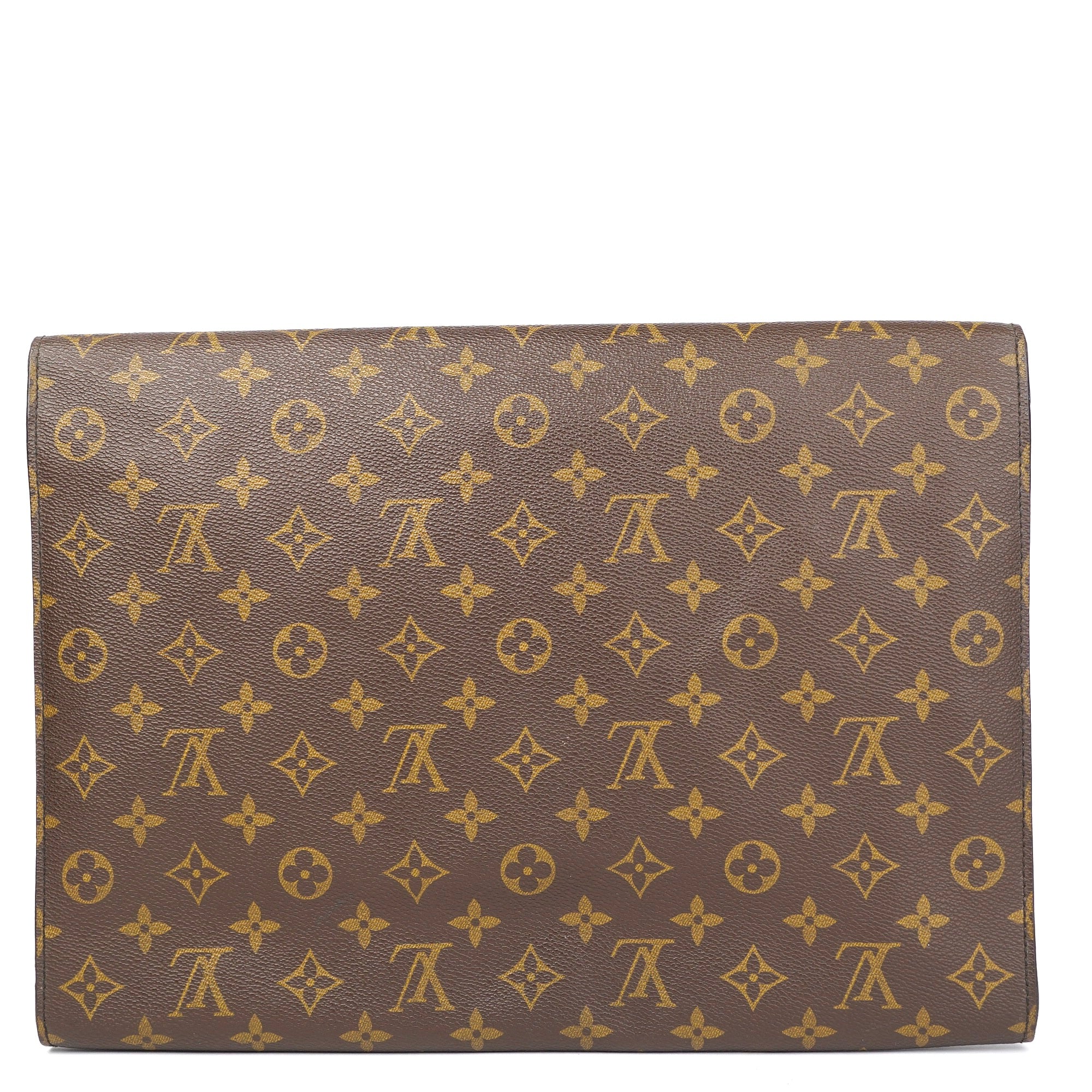 J1391 LOUIS VUITTON Porto Envelope Monogram Clutch Bag- Pre Owned