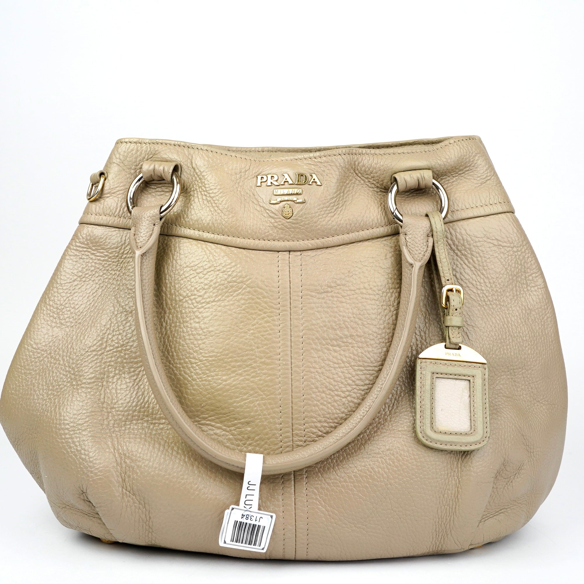 J1384 Prada Vitello Daino Leather Shoulder Bag- Pre Owned