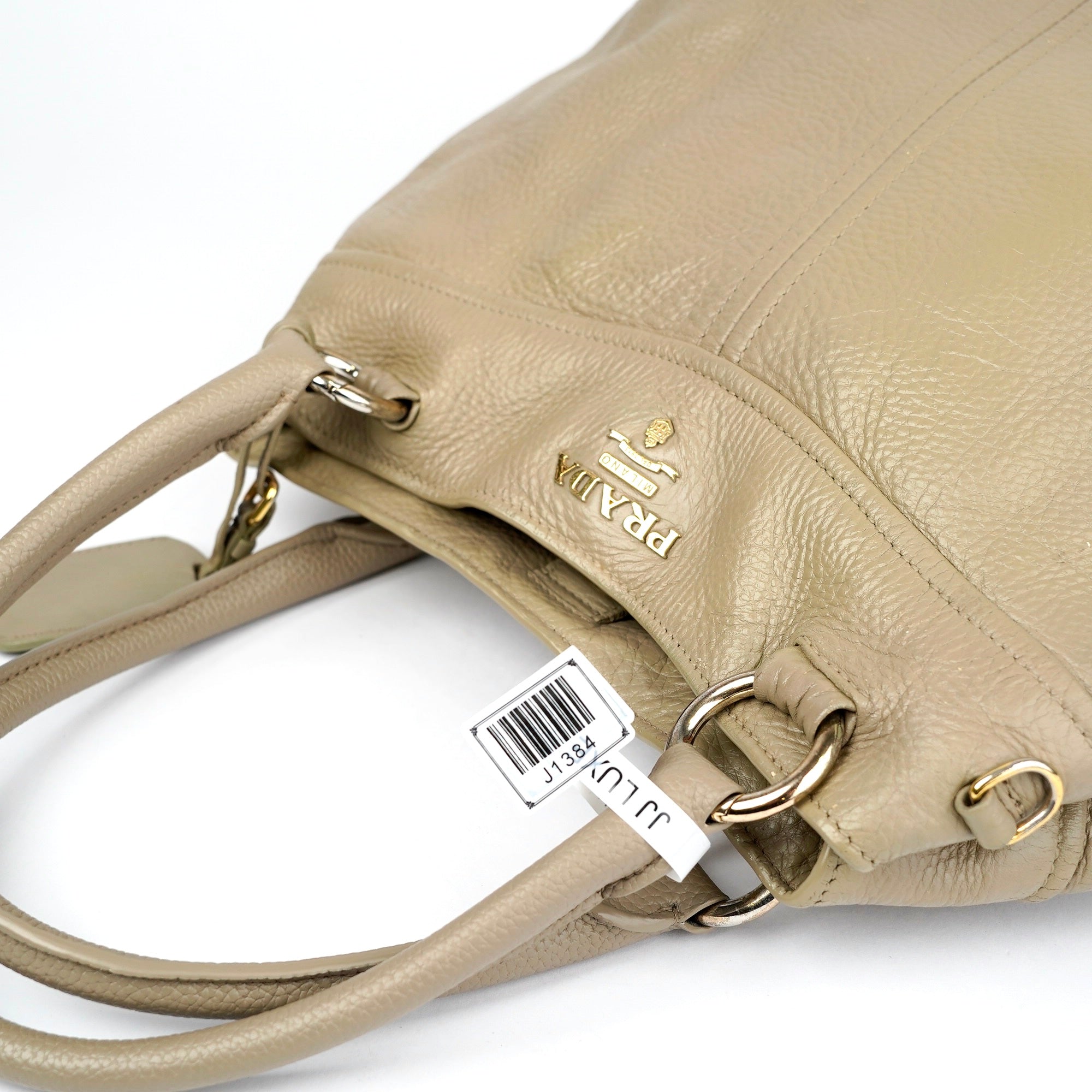 J1384 Prada Vitello Daino Leather Shoulder Bag- Pre Owned