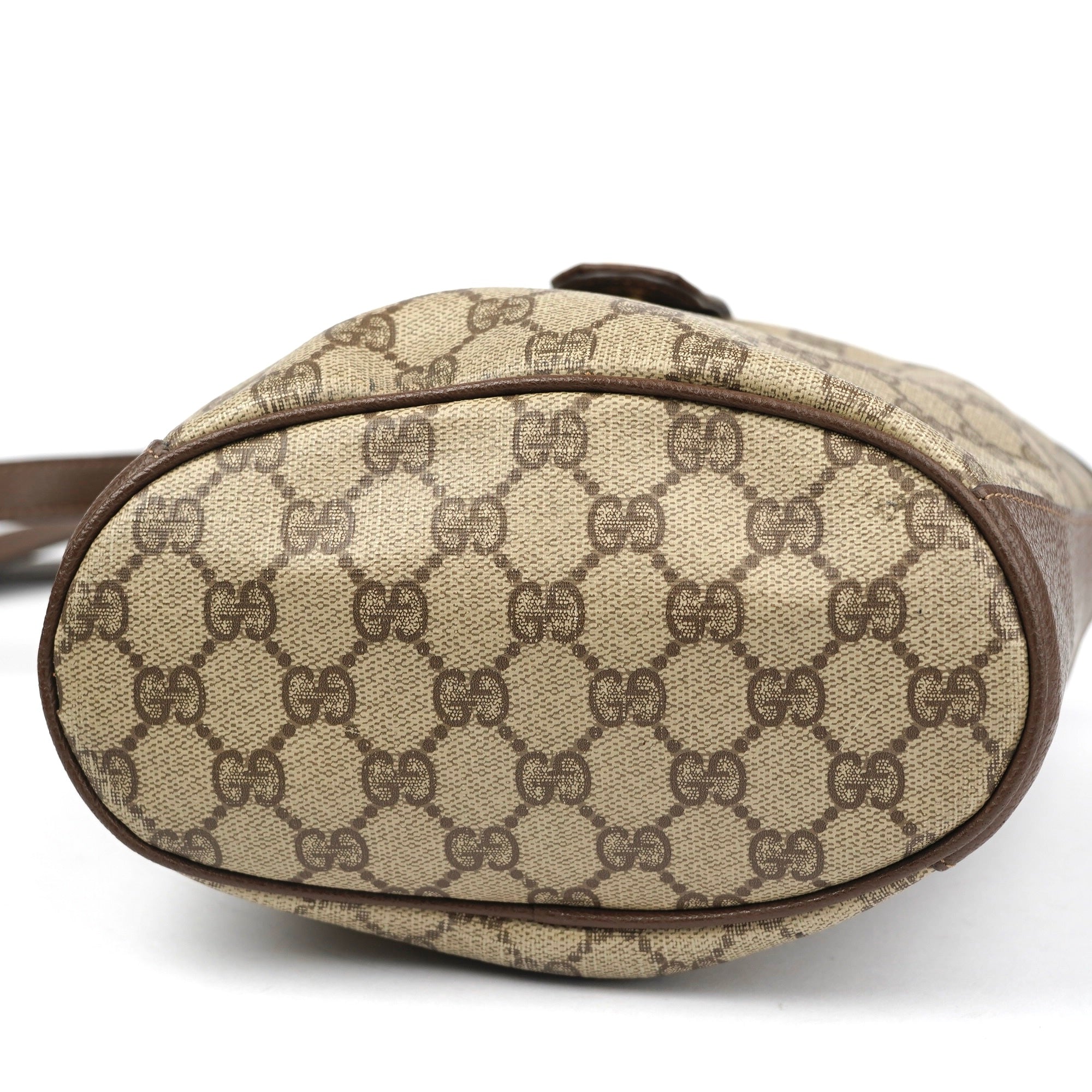 J1380 GUCCI GG Supreme Web Sherry Line Shoulder Bag- Pre Owned