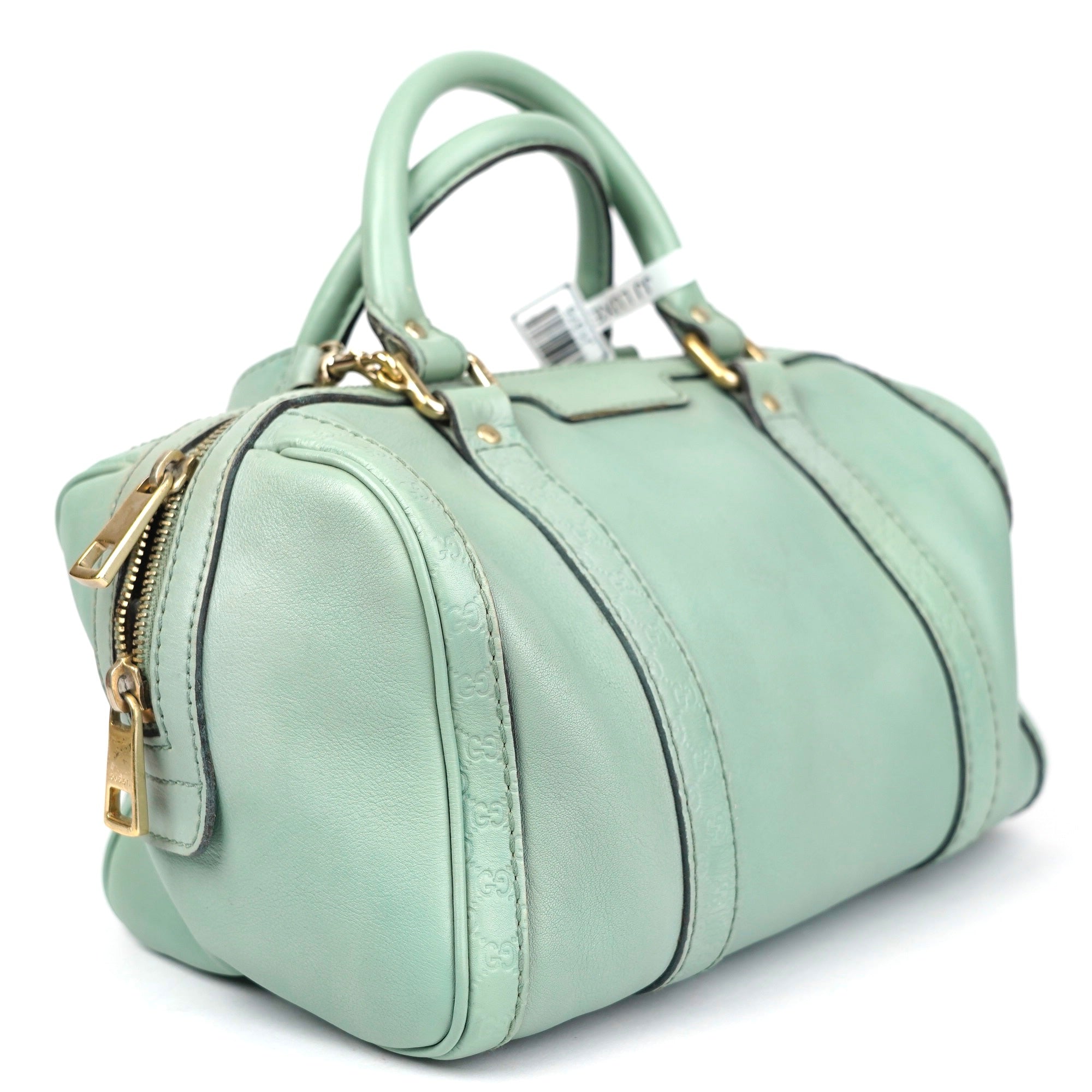 J1375 Gucci Bauletto Mint Green Bag- Pre Owned
