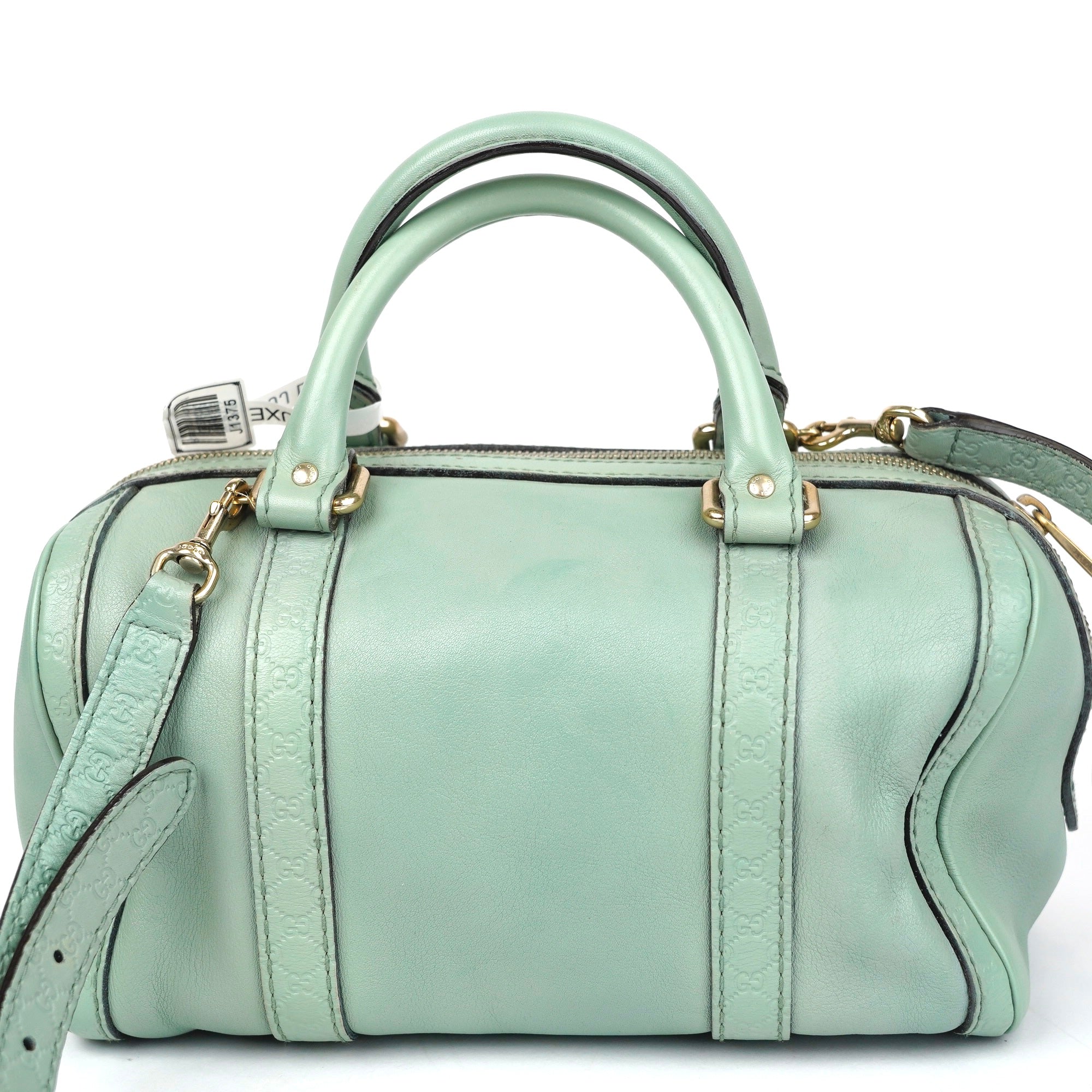 J1375 Gucci Bauletto Mint Green Bag- Pre Owned