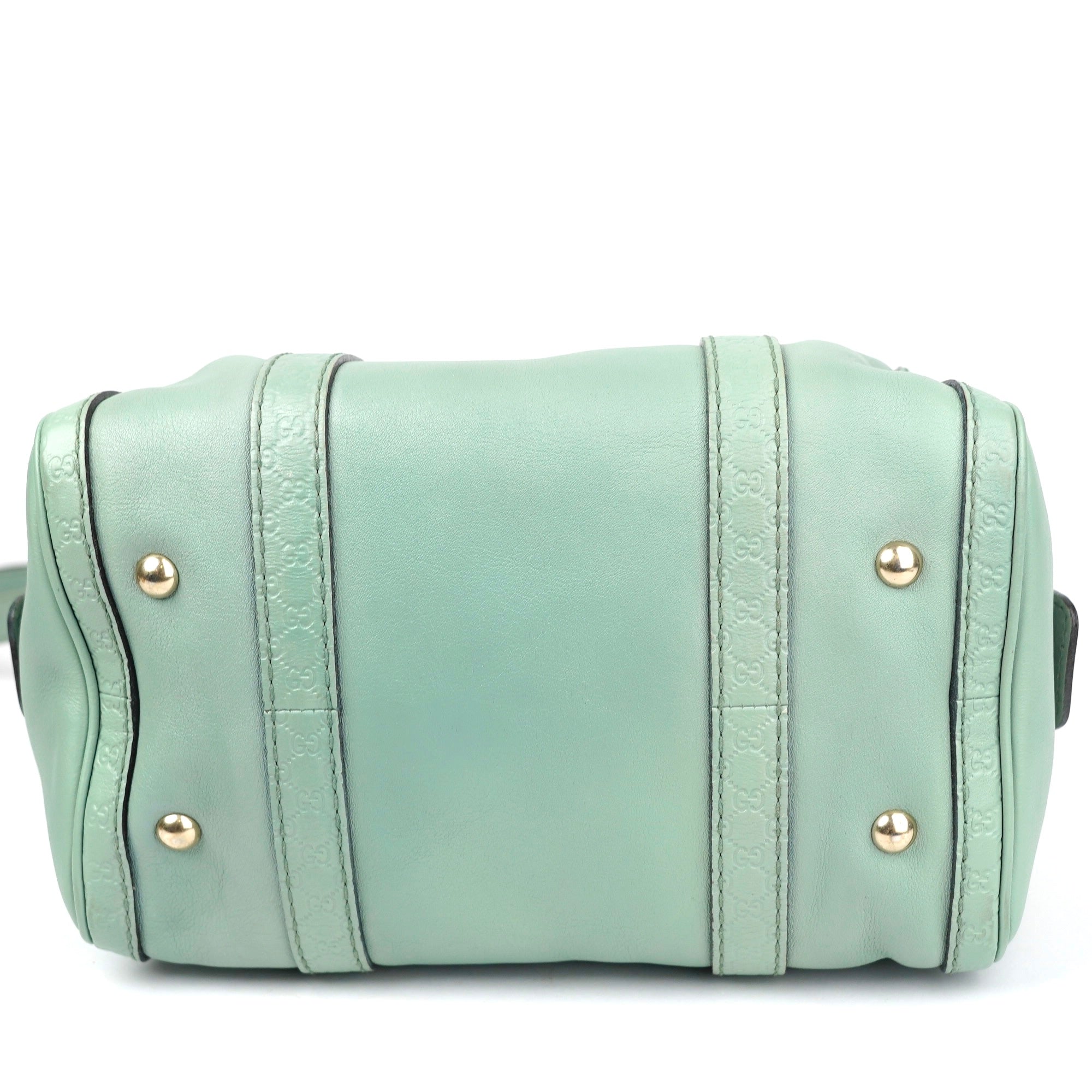 J1375 Gucci Bauletto Mint Green Bag- Pre Owned