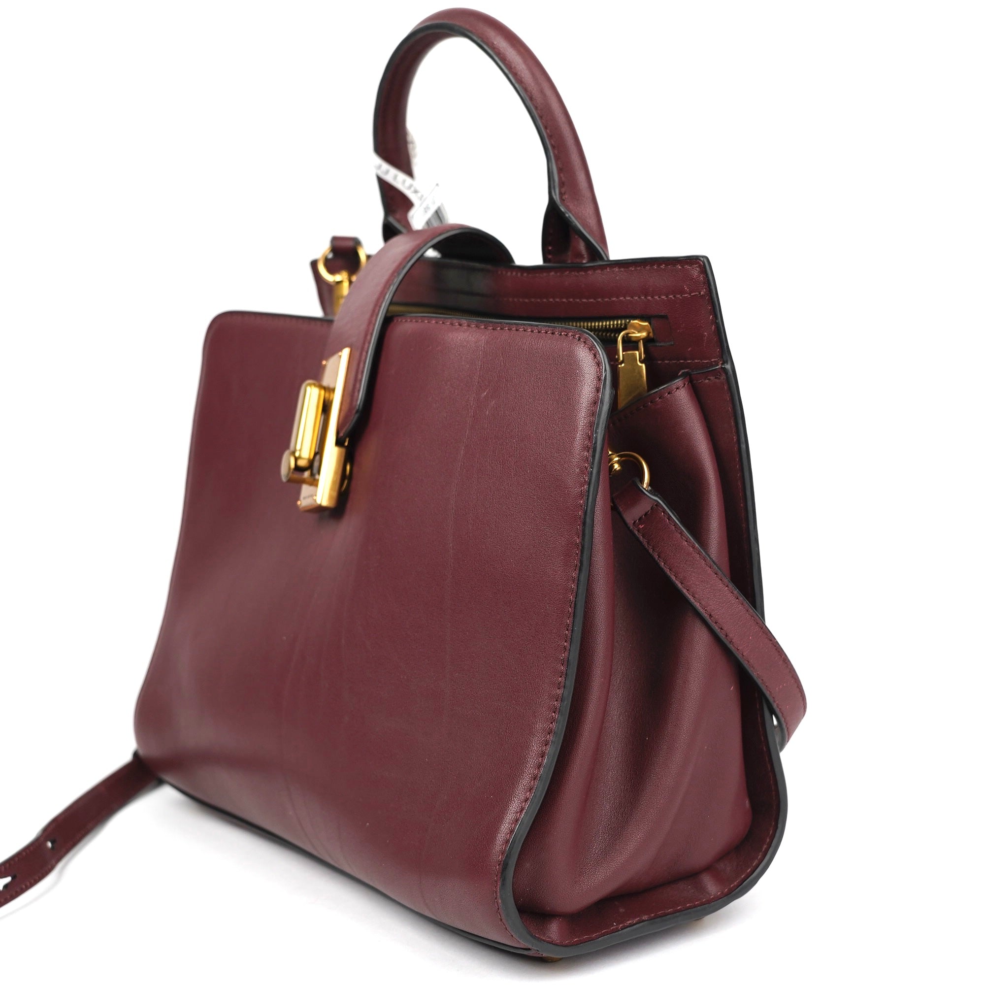 J1381 Marc Jacobs Calfskin Small West End Top Handle Bag - Pre Owned