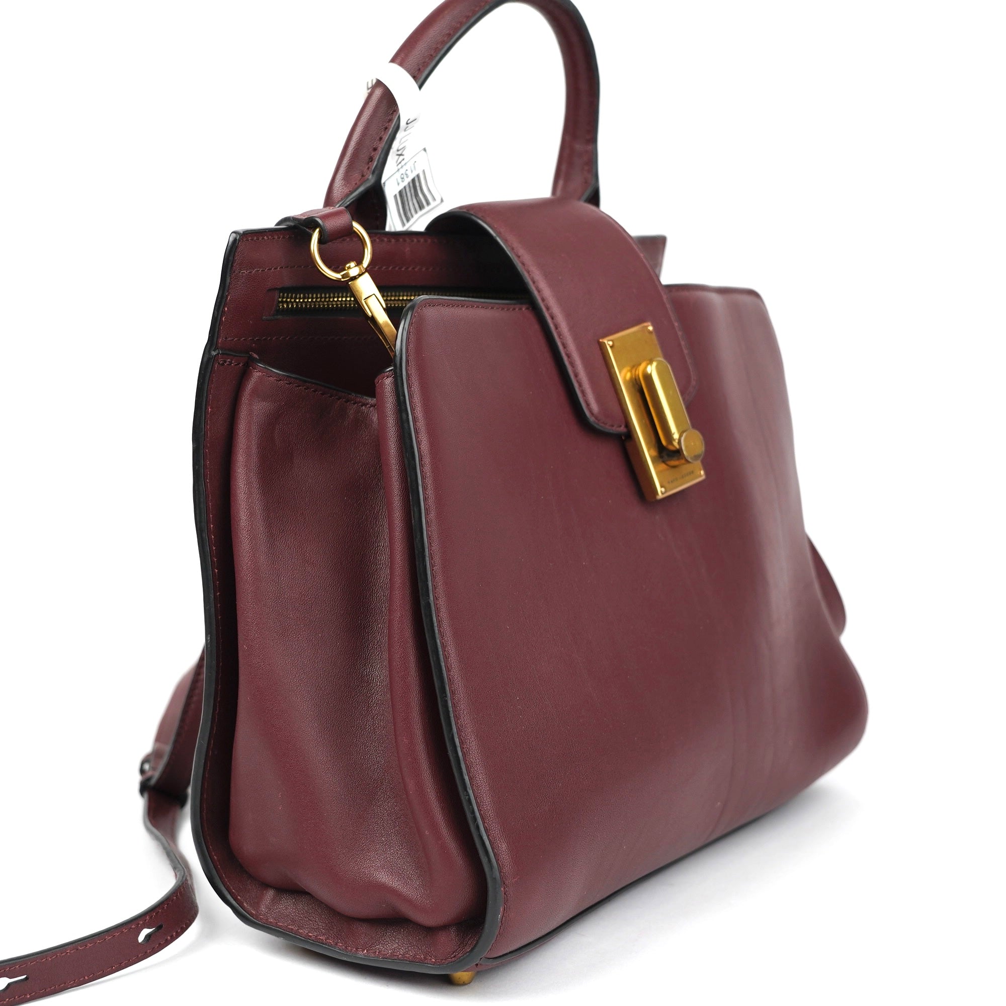 J1381 Marc Jacobs Calfskin Small West End Top Handle Bag - Pre Owned