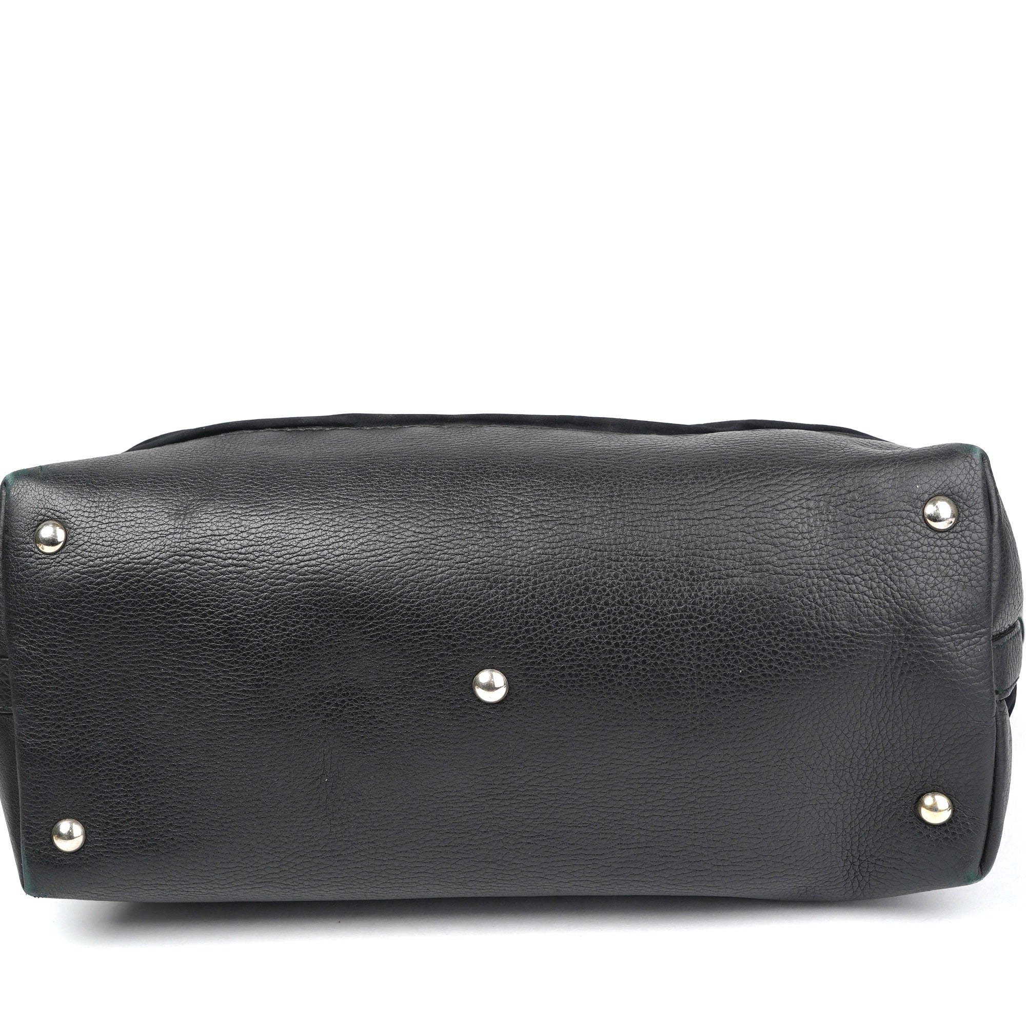 J1385 Gucci Black GG Neoprene Tote Leather Polyester- Pre Owned