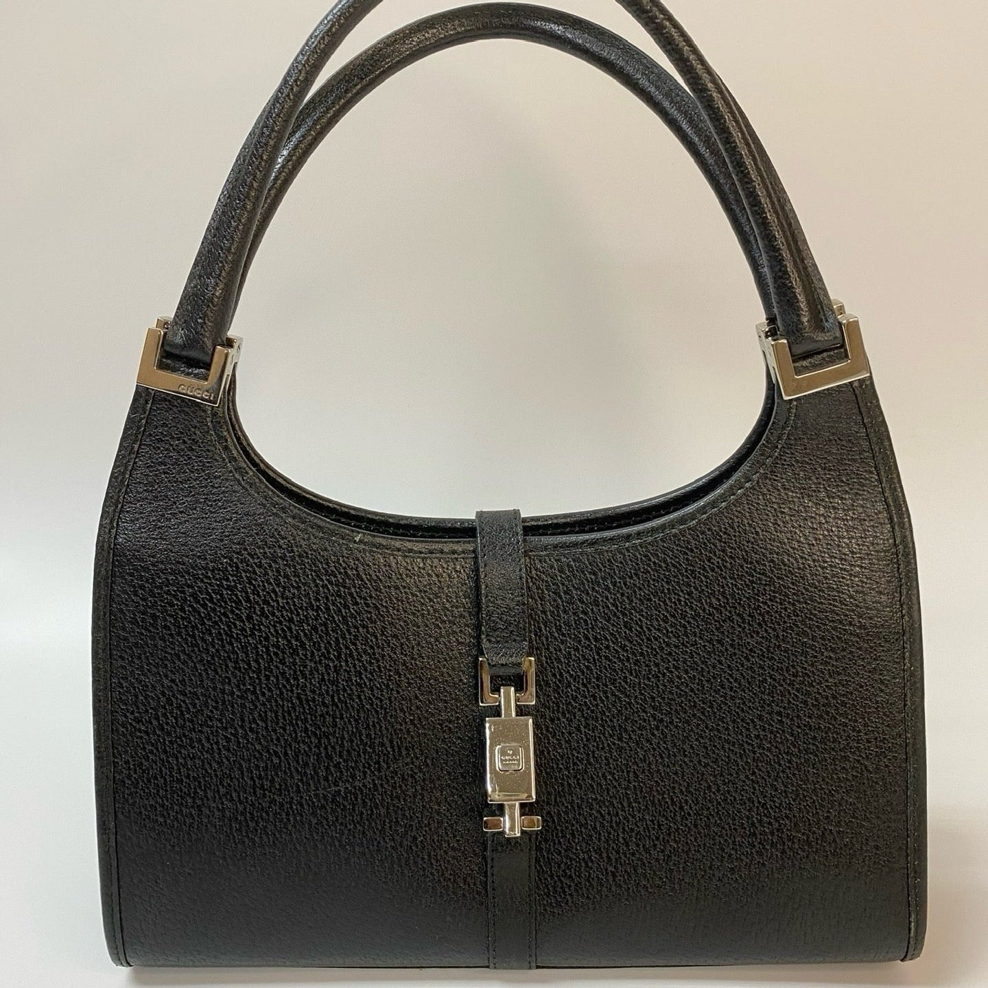 J2965 Gucci Shoulder Bag By Tom Ford Black 1990s Cloth Jackie | Pre-Owned Black Cloth