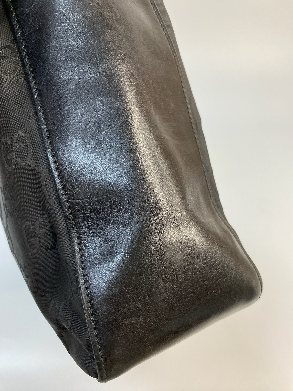 J1116# Gucci Top Handle Bag Nylon Loop Shoulder Bag | Pre-Owned Like New Nylon