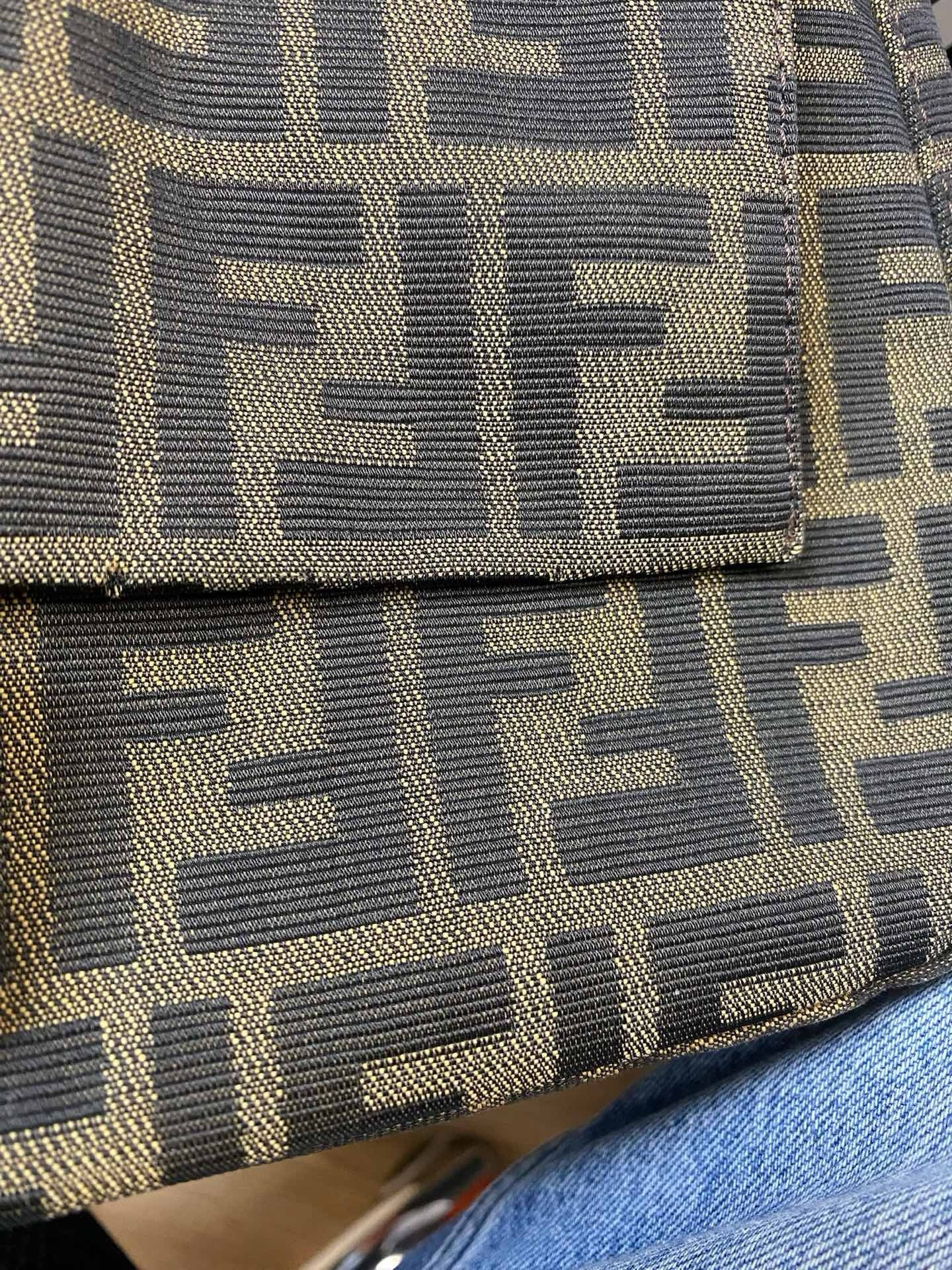 J2966 Fendi Shoulder Bag Brown Zucca Canvas Mama Baguette bag Handbag | Pre-Owned Brown Zucca Canvas
