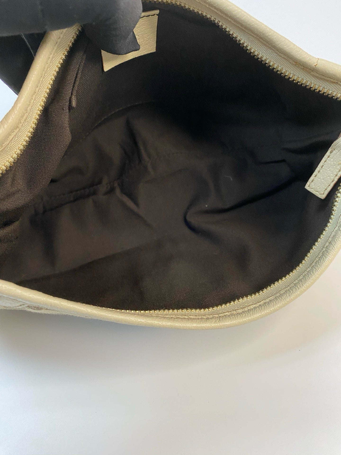 J2862 Gucci Shoulder Bag Monogram D Ring Shoulder Bag small | Pre-Owned Brown Canvas/Monogram