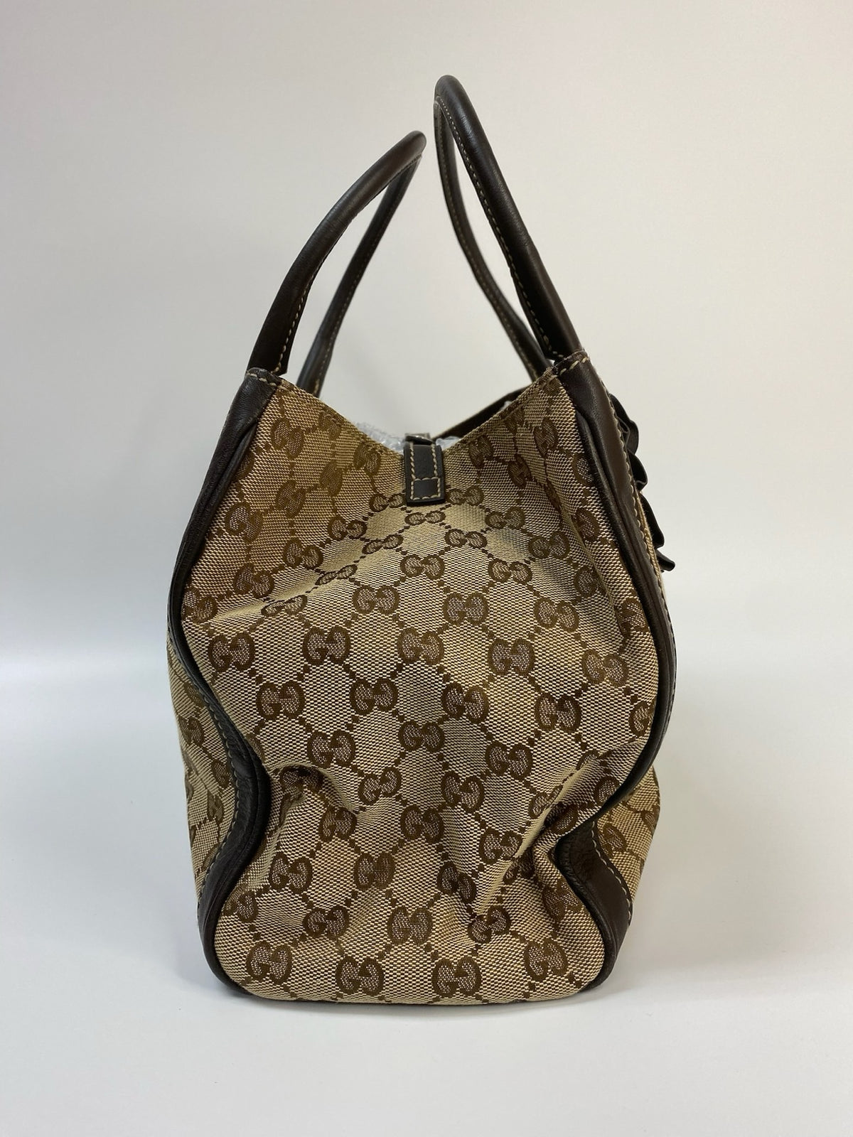 J2866 Gucci Tote Bag GG Canvas Trophy Tote Bag | Pre-Owned Canvas GG Monogram