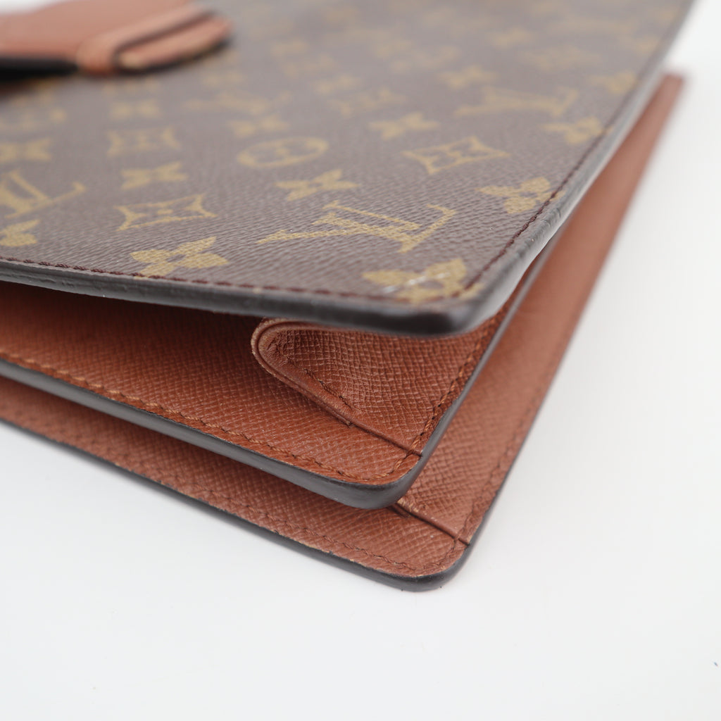 C2805 Louis Vuitton Crossbody Bag Vintage Monogram Courcelles | Pre-Owned Very Good Brown Monogram Canvas