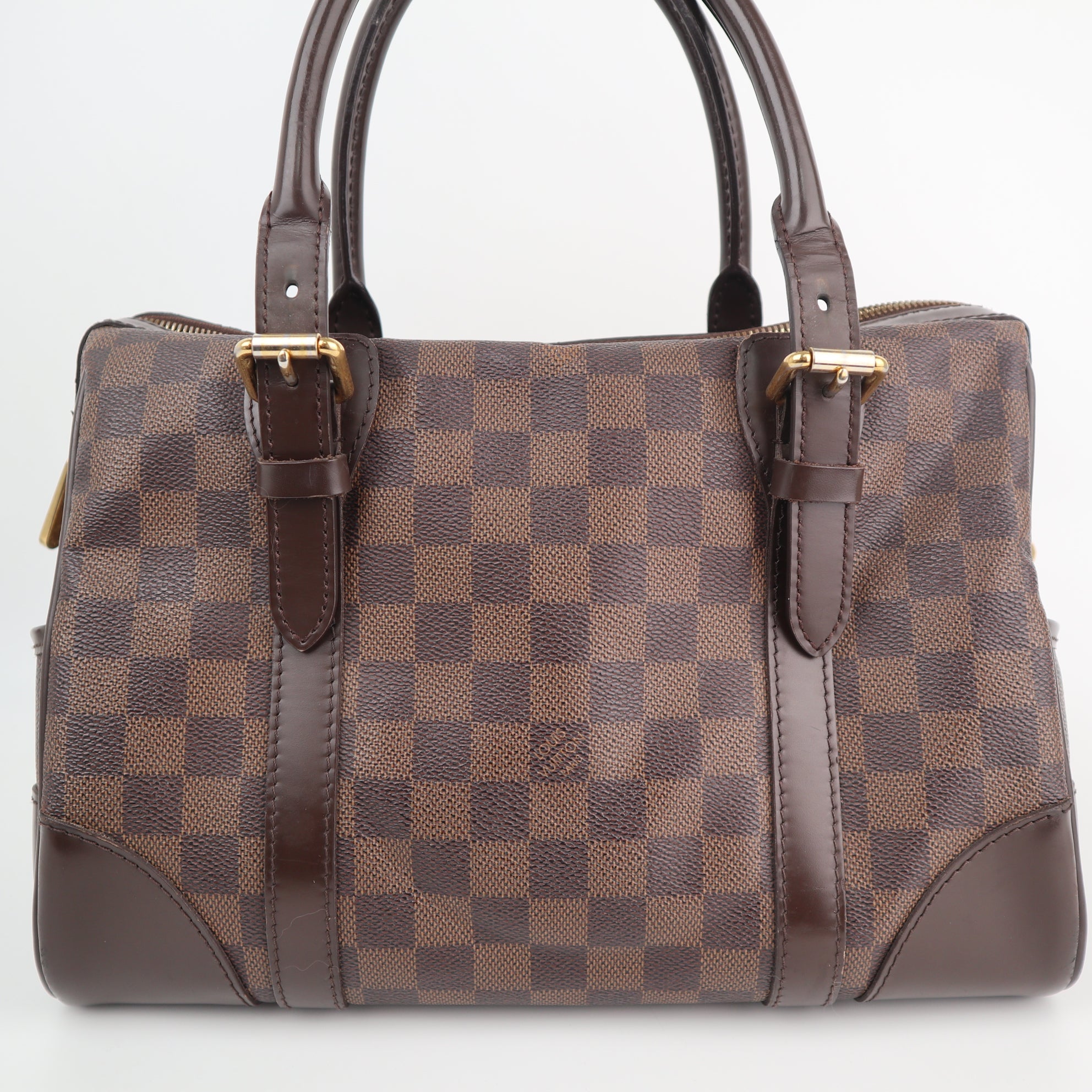 Louis Vuitton Damier Ebene Berkeley Shoulder Bag C1807 | Pre-Owned Excellent Brown Damier Ebene Canvas
