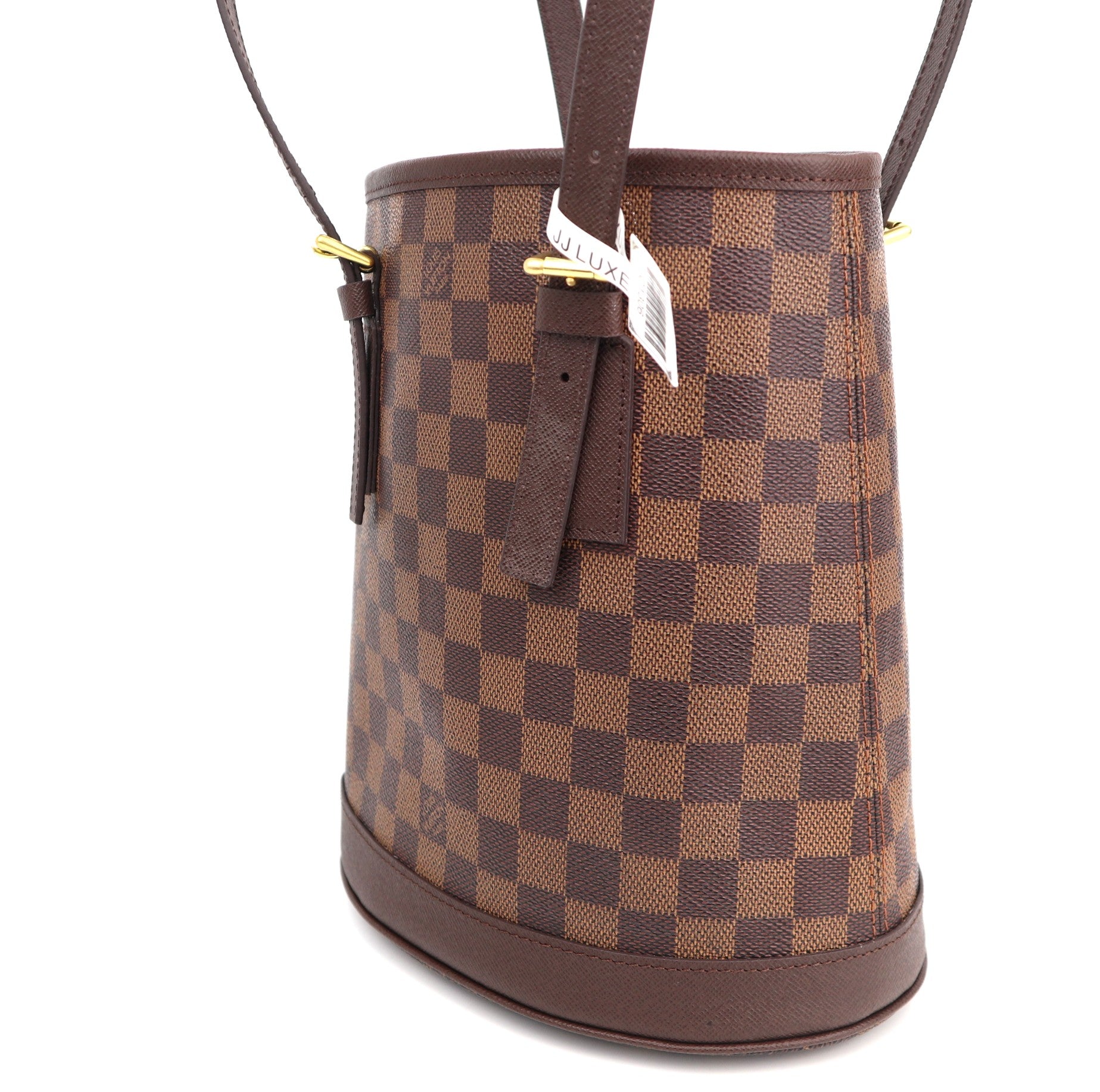 C1306 Louis Vuitton Damier Ebene Bucket PM Shoulder Bag-Pre Owned