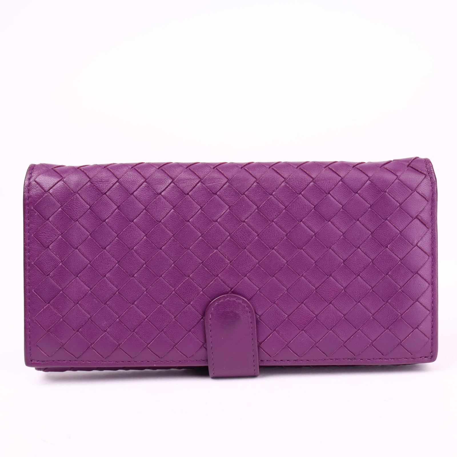 J3617 Bottega Veneta Intrecciato Nappa Leather Wallet- Pre Owned