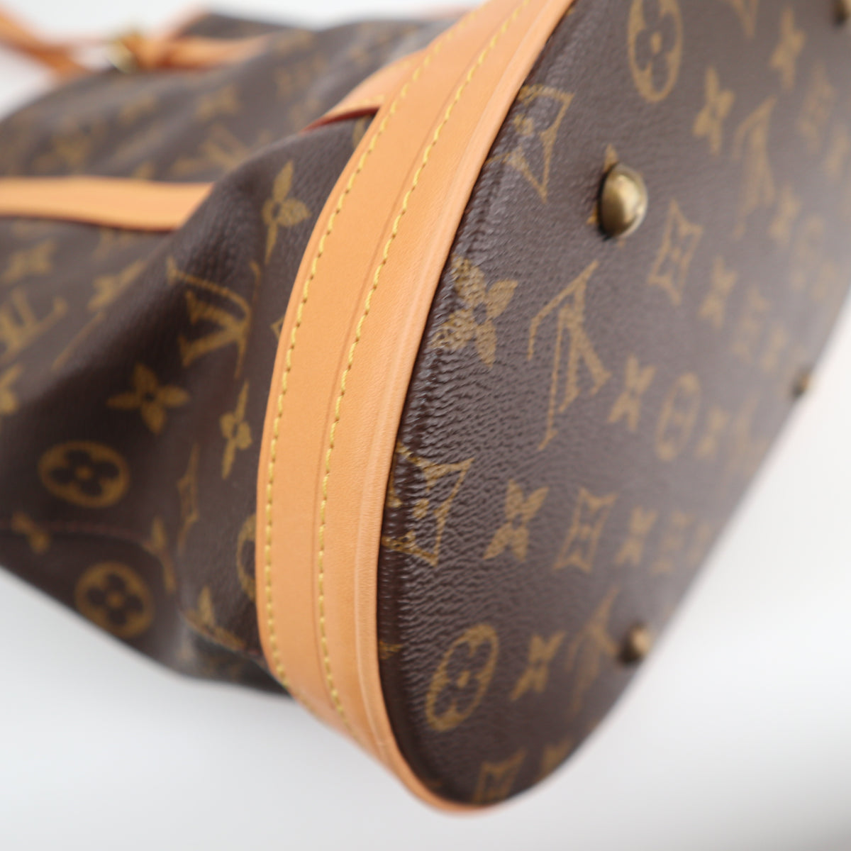 C2820R Louis Vuitton Bucket Bag Monogram Bucket GM | Pre-Owned Excellent Brown Monogram Canvas