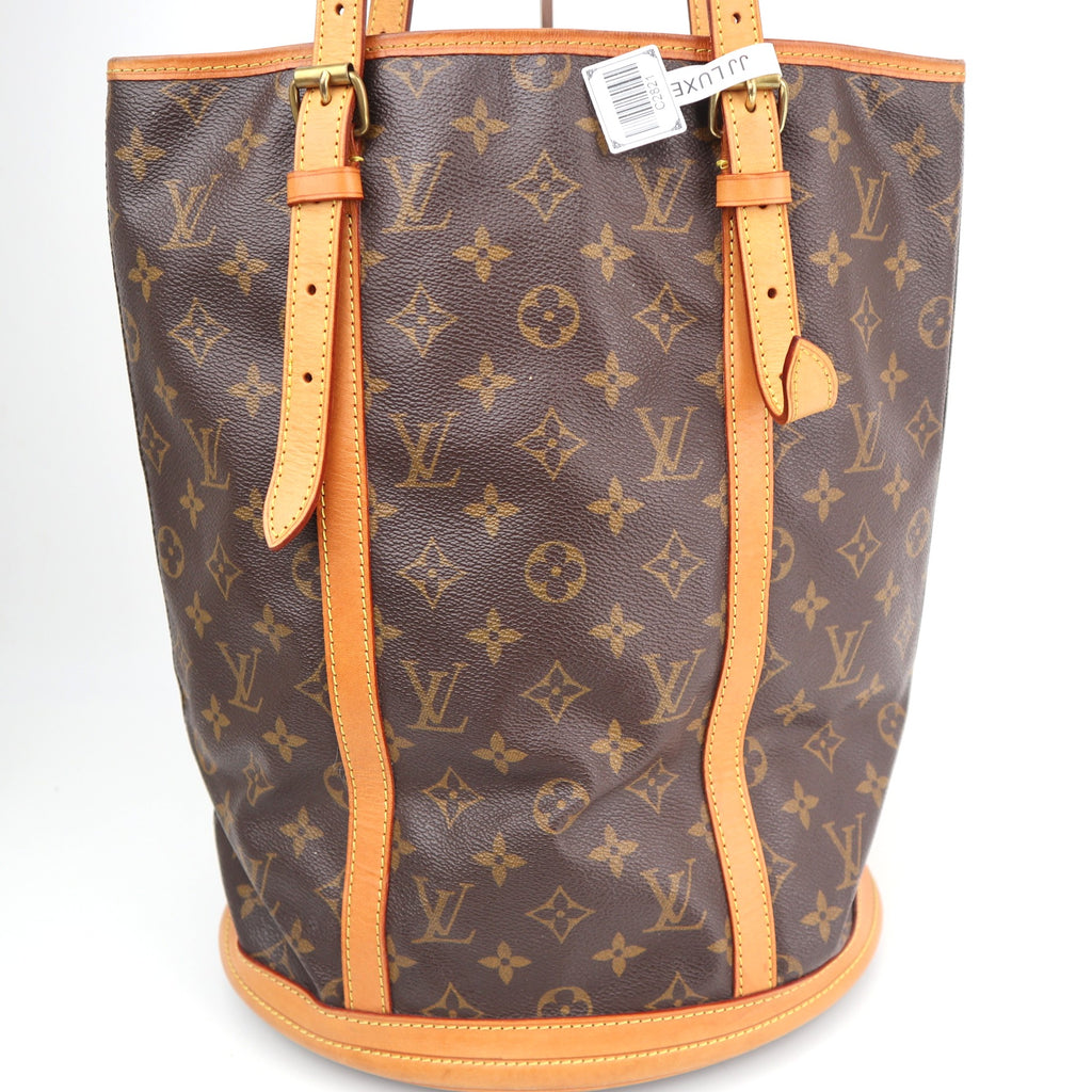 C2821R Louis Vuitton Bucket Bag Monogram Bucket GM | Pre-Owned Very Good Brown Monogram Canvas