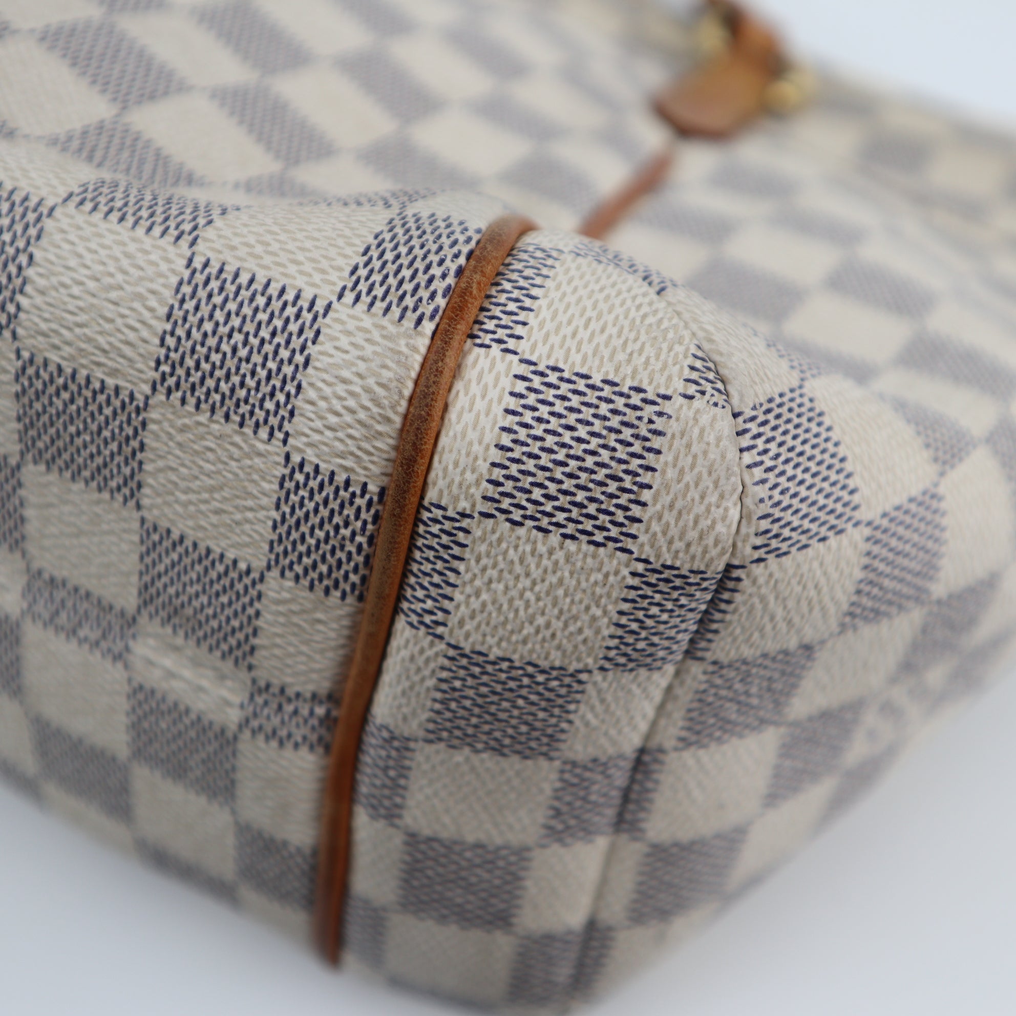 Louis Vuitton Damier Azur Totally PM Tote Bag C1888 | Pre-Owned Very Good White / Blue Damier Azur Canvas