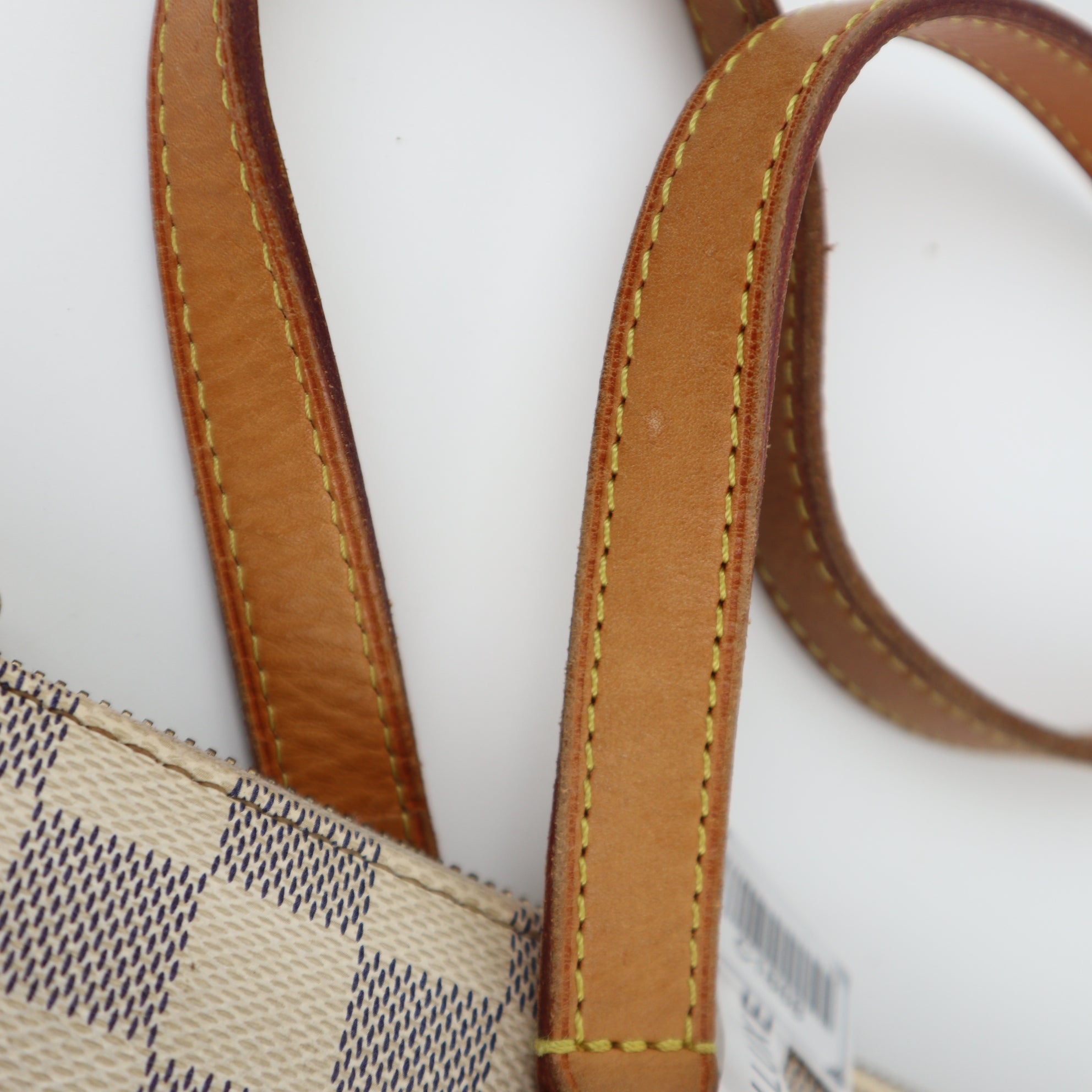 Louis Vuitton Damier Azur Totally PM Tote Bag C1888 | Pre-Owned Very Good White / Blue Damier Azur Canvas